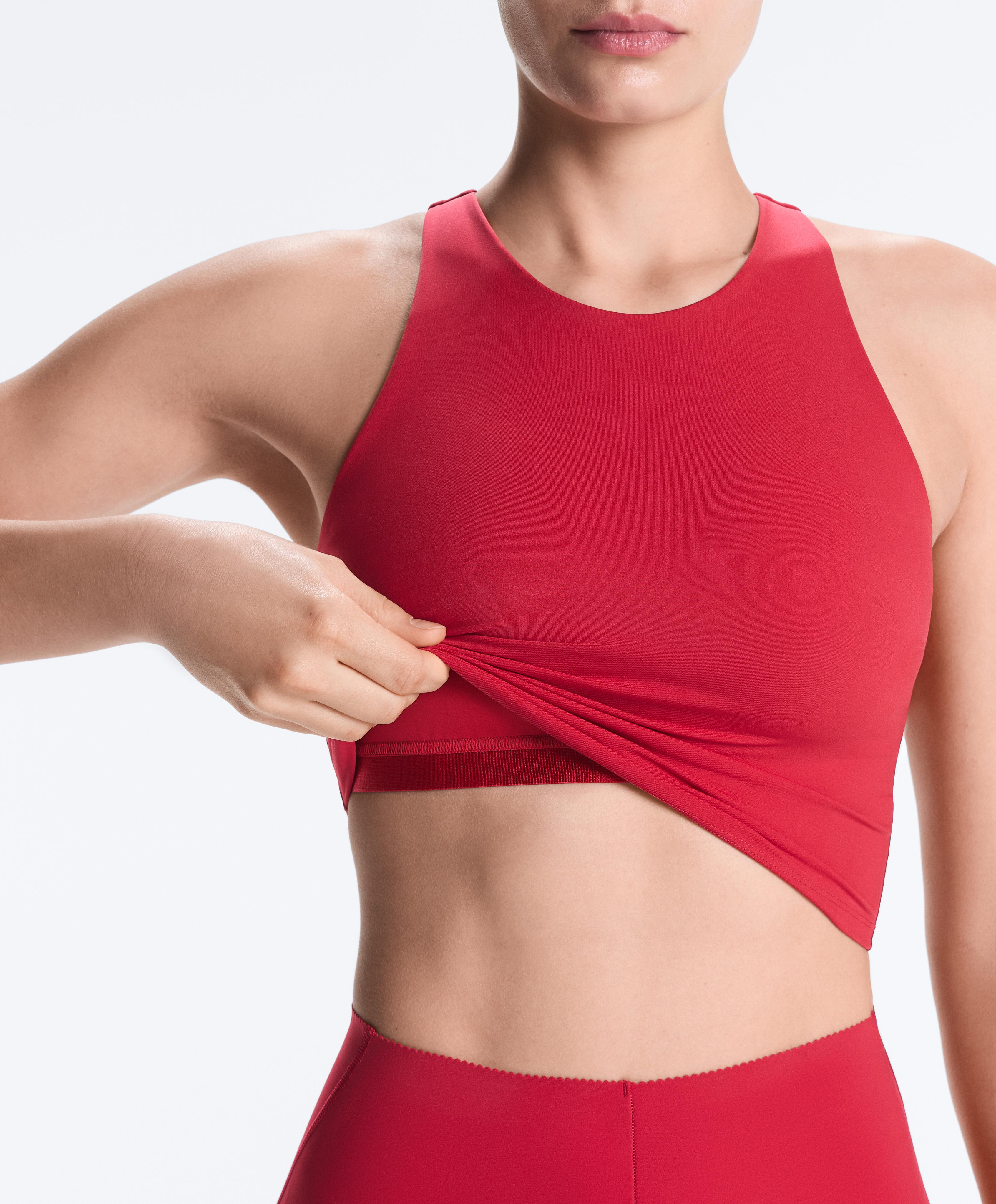 Compressive tank top — RED