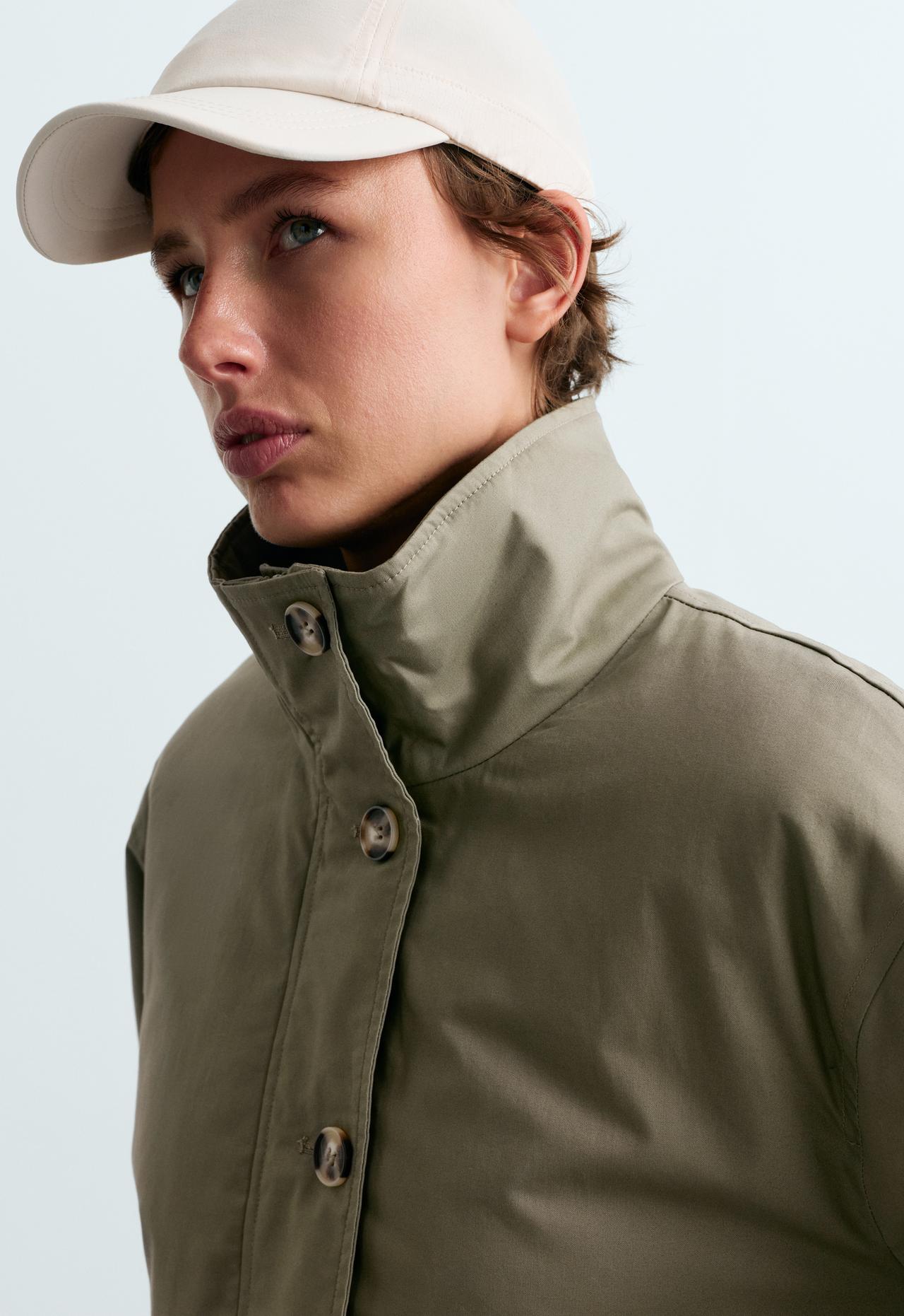 FELLEX® AEROGEL padded canvas jacket — DARK KHAKI