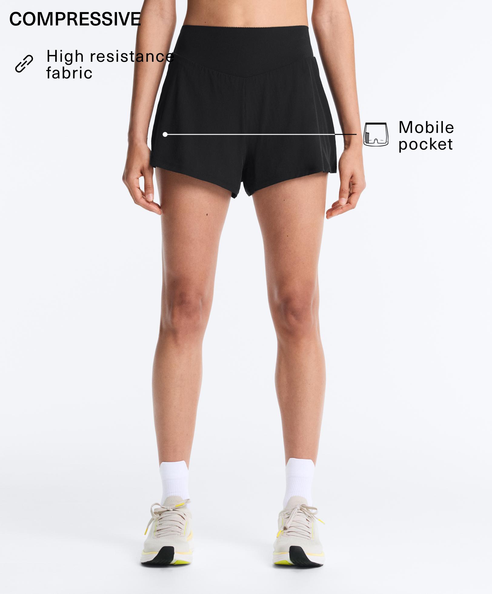 Shorts compressive pocket 10 cm