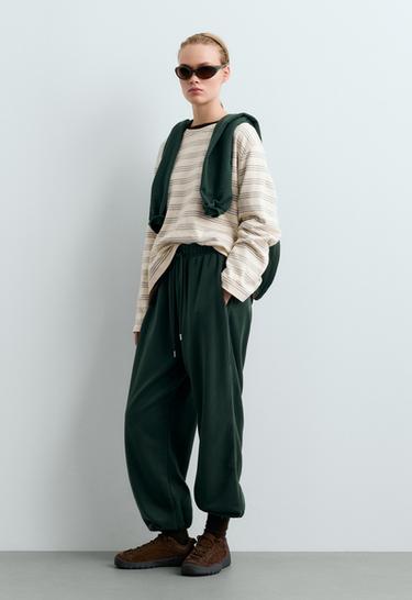 Rustic striped relaxed long-sleeved T-shirt — PALE ECRU 1