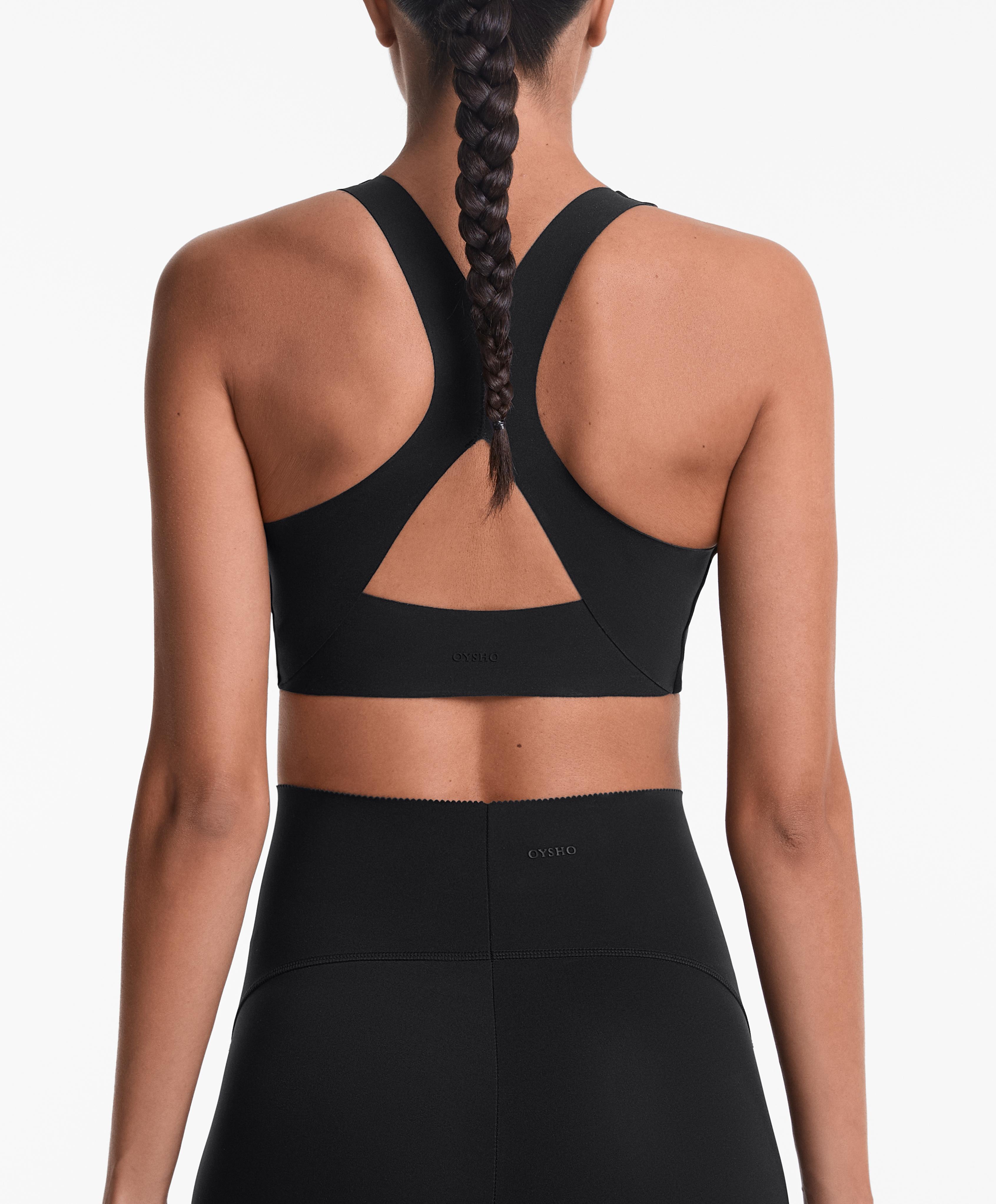 Medium-support compressive bra