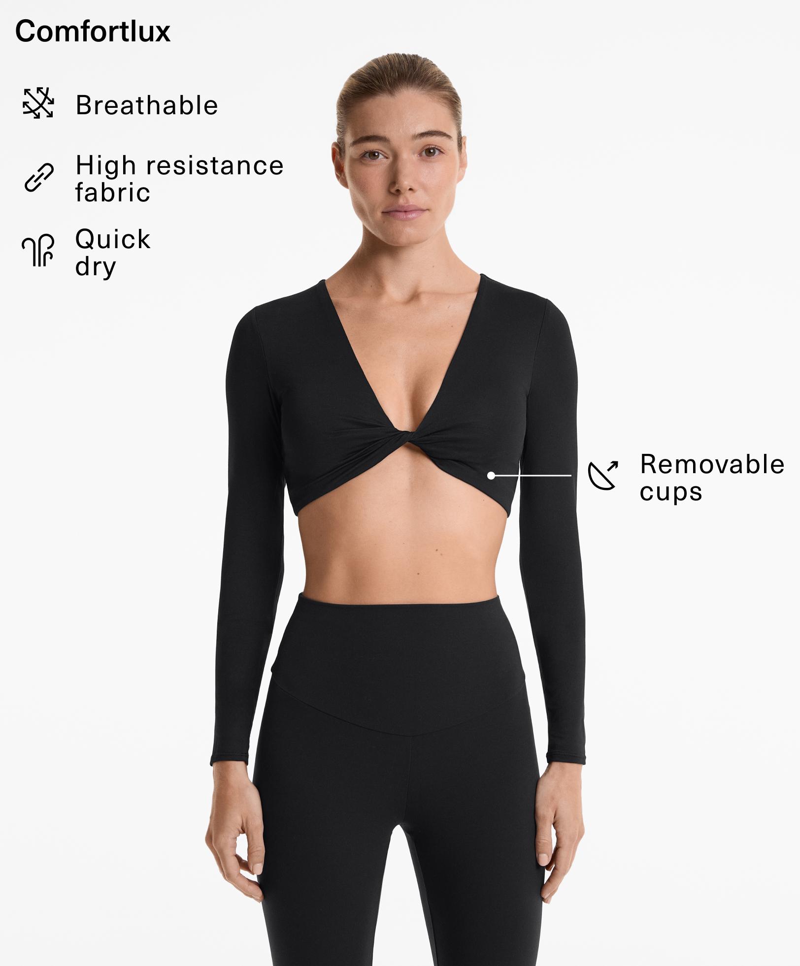 T-shirt court twist à manches longues comfortlux T-shirt court twist à manches longues comfortlux