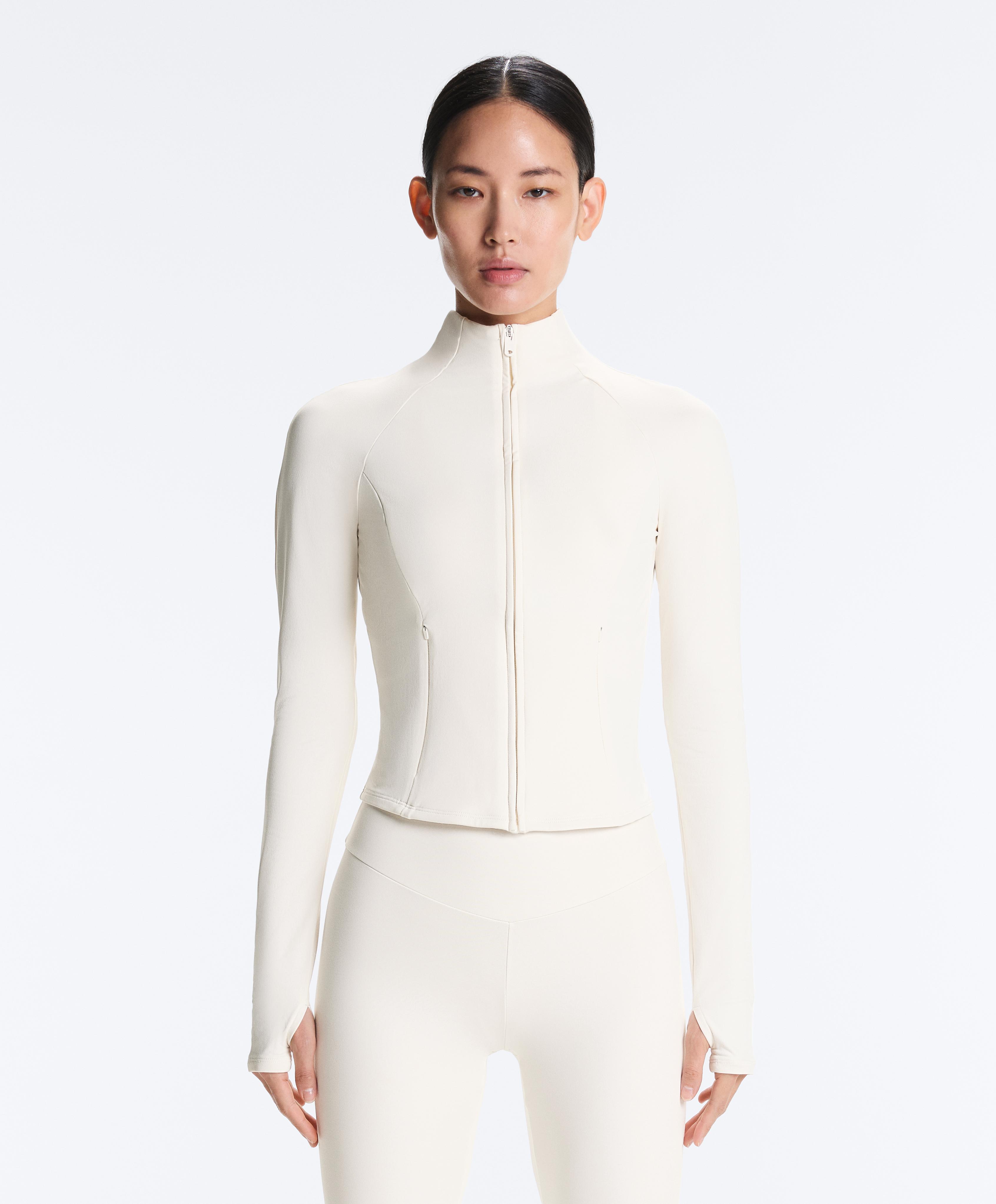 Light warm technical jacket — PALE ECRU