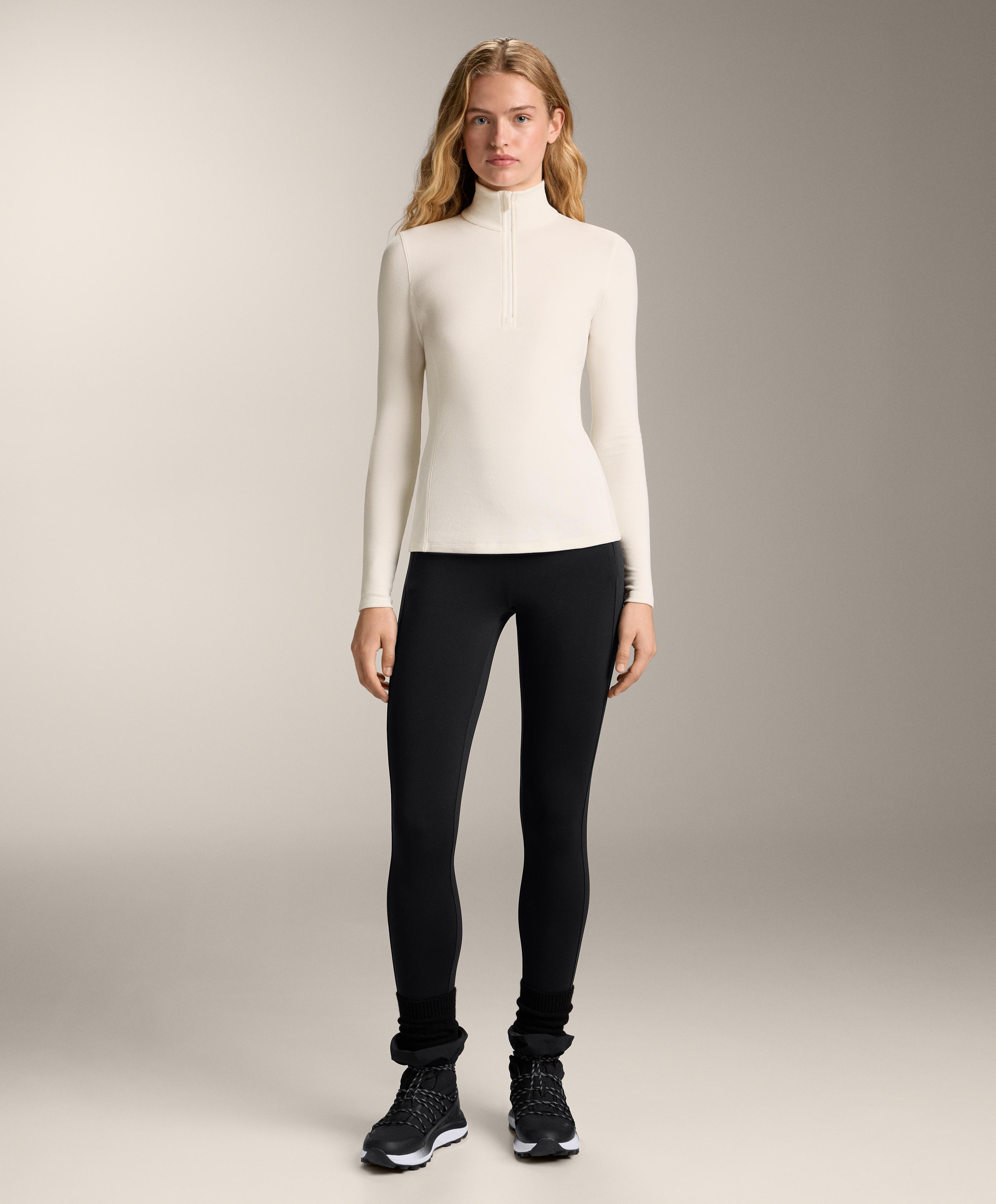 T-shirt thermique polaire base layer demi-zip