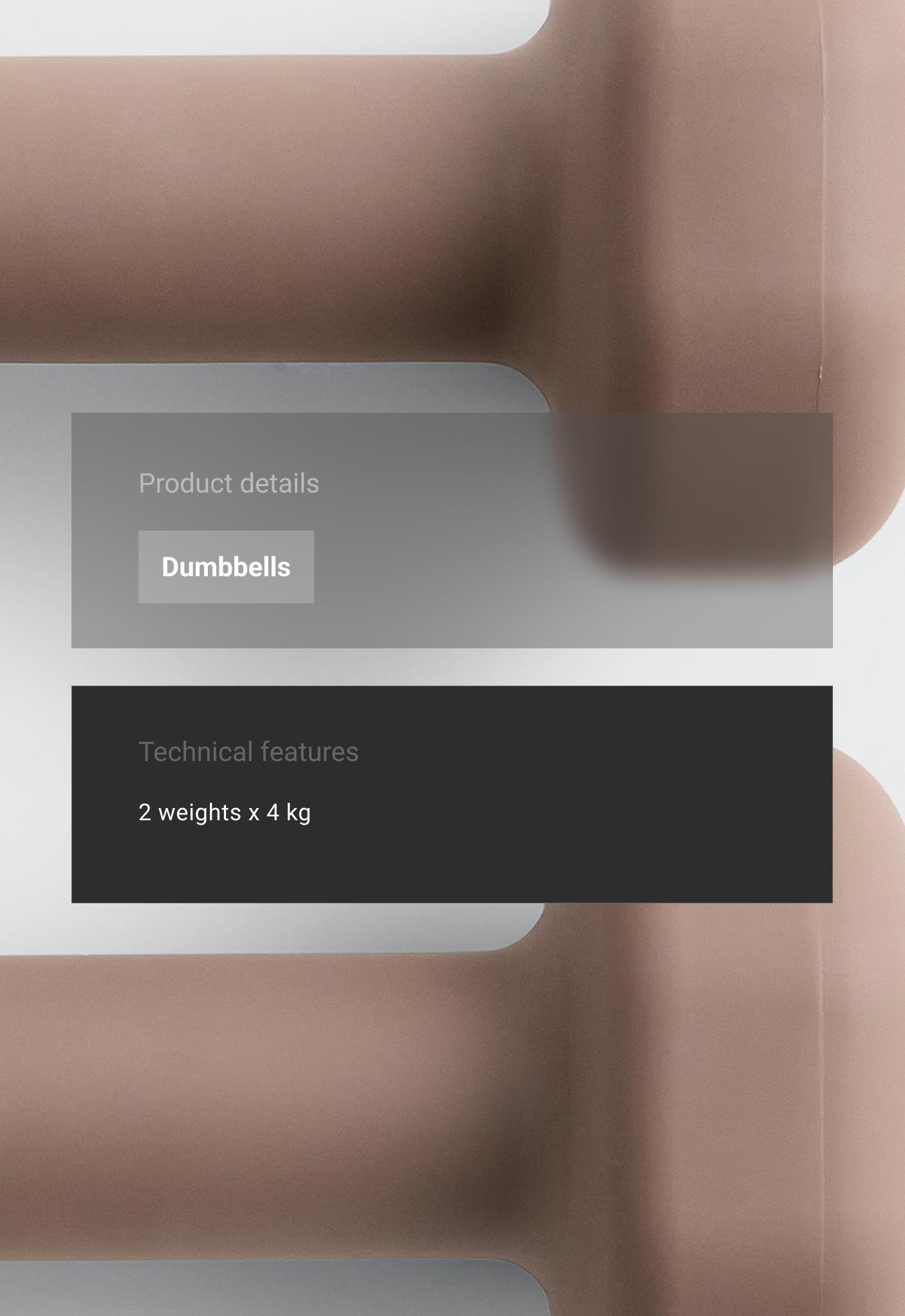 2 Hanteln 4 kg
