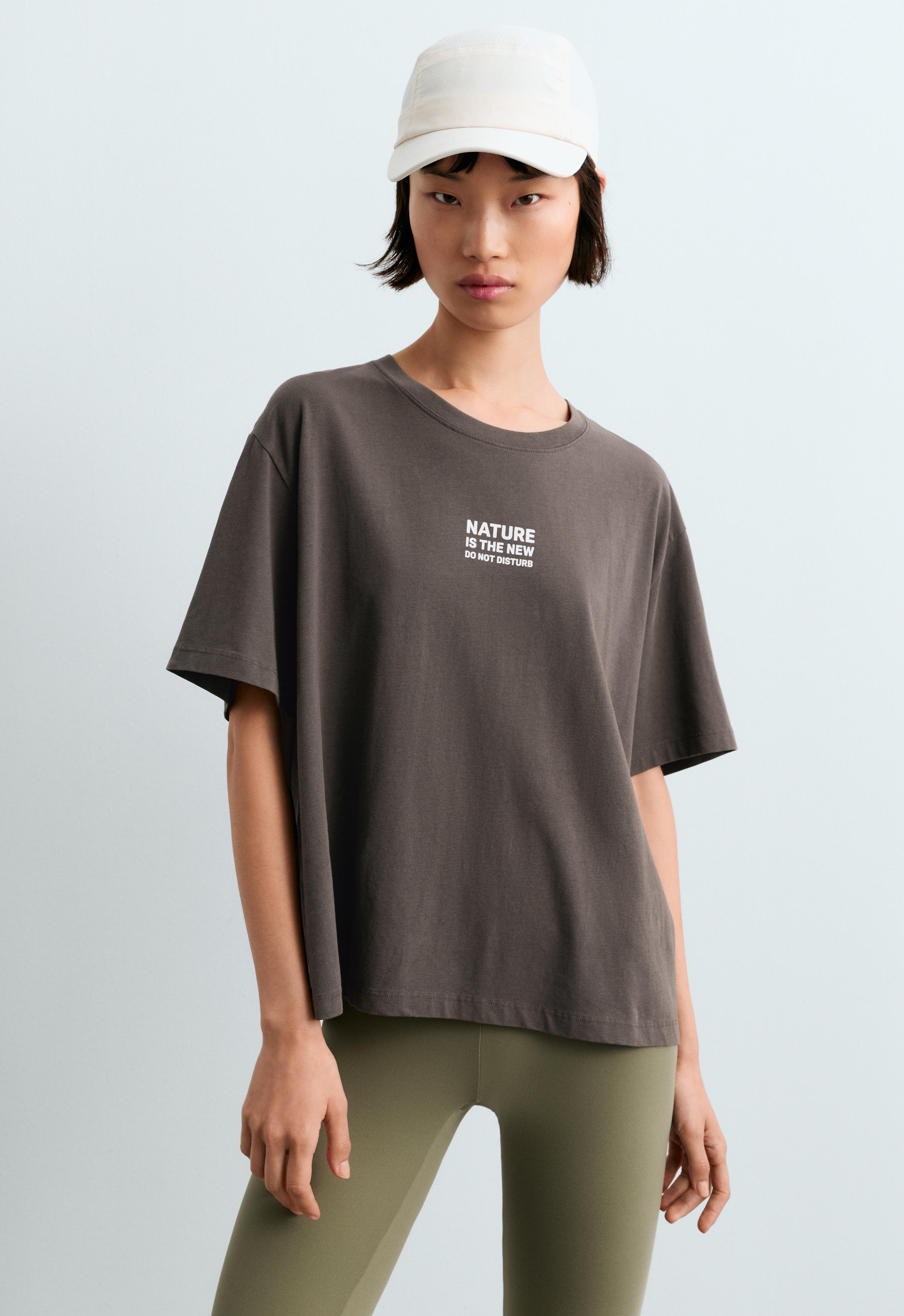 Tricou Boxy Fit din amestec de bumbac cu imprimeu
