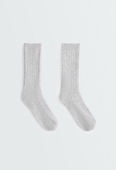 75% cashmere socks — DARK-GREY MELANGE 1