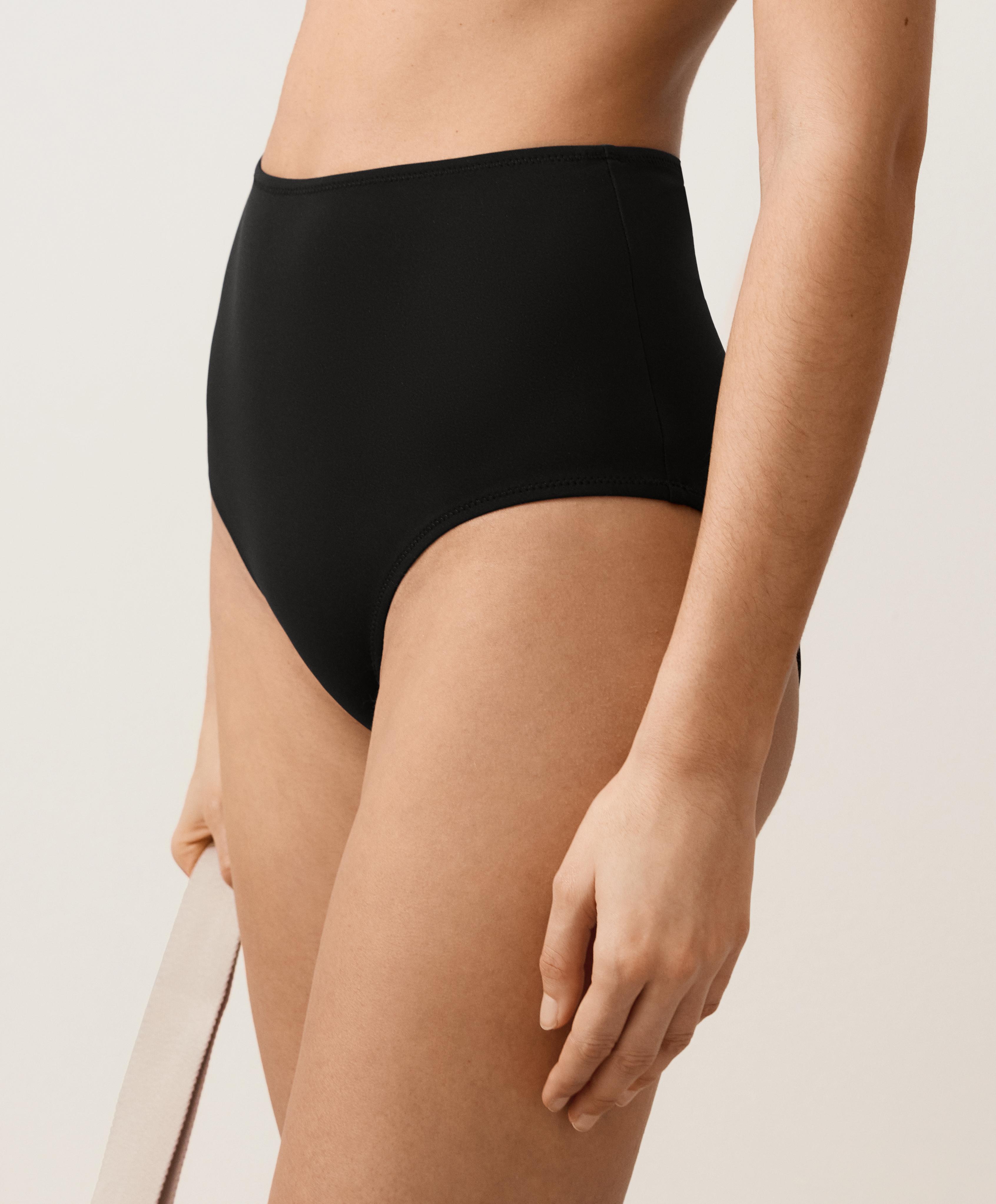 Shapewear-effect high-waisted bikini briefs