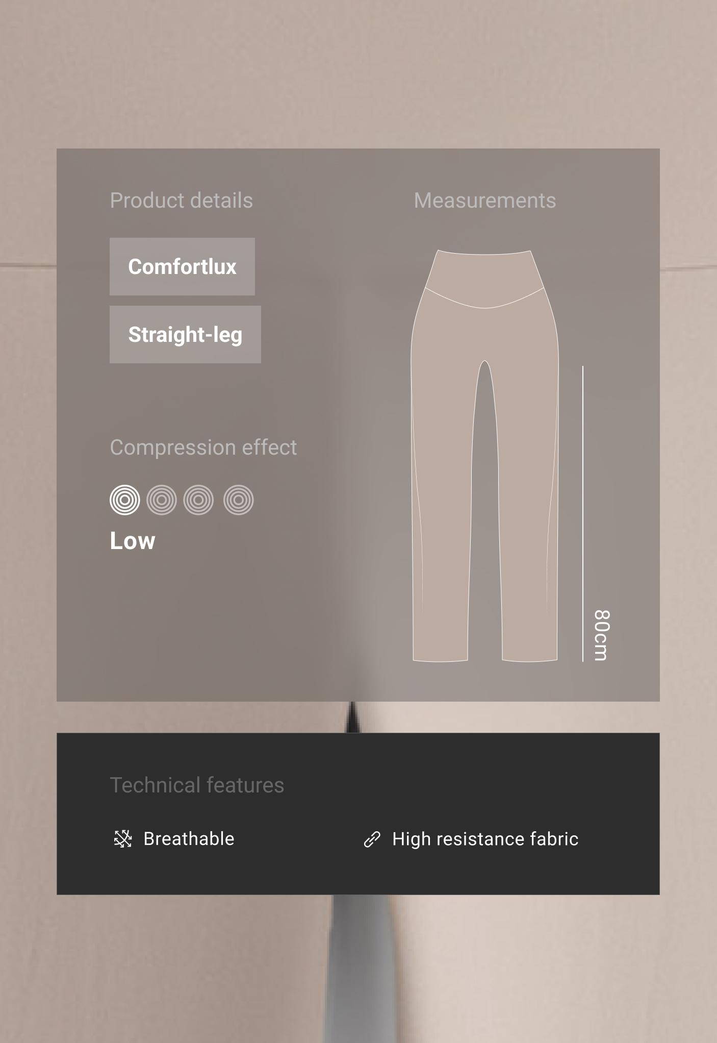 Comfortlux maternity straight-leg trousers — LIGHT STONE