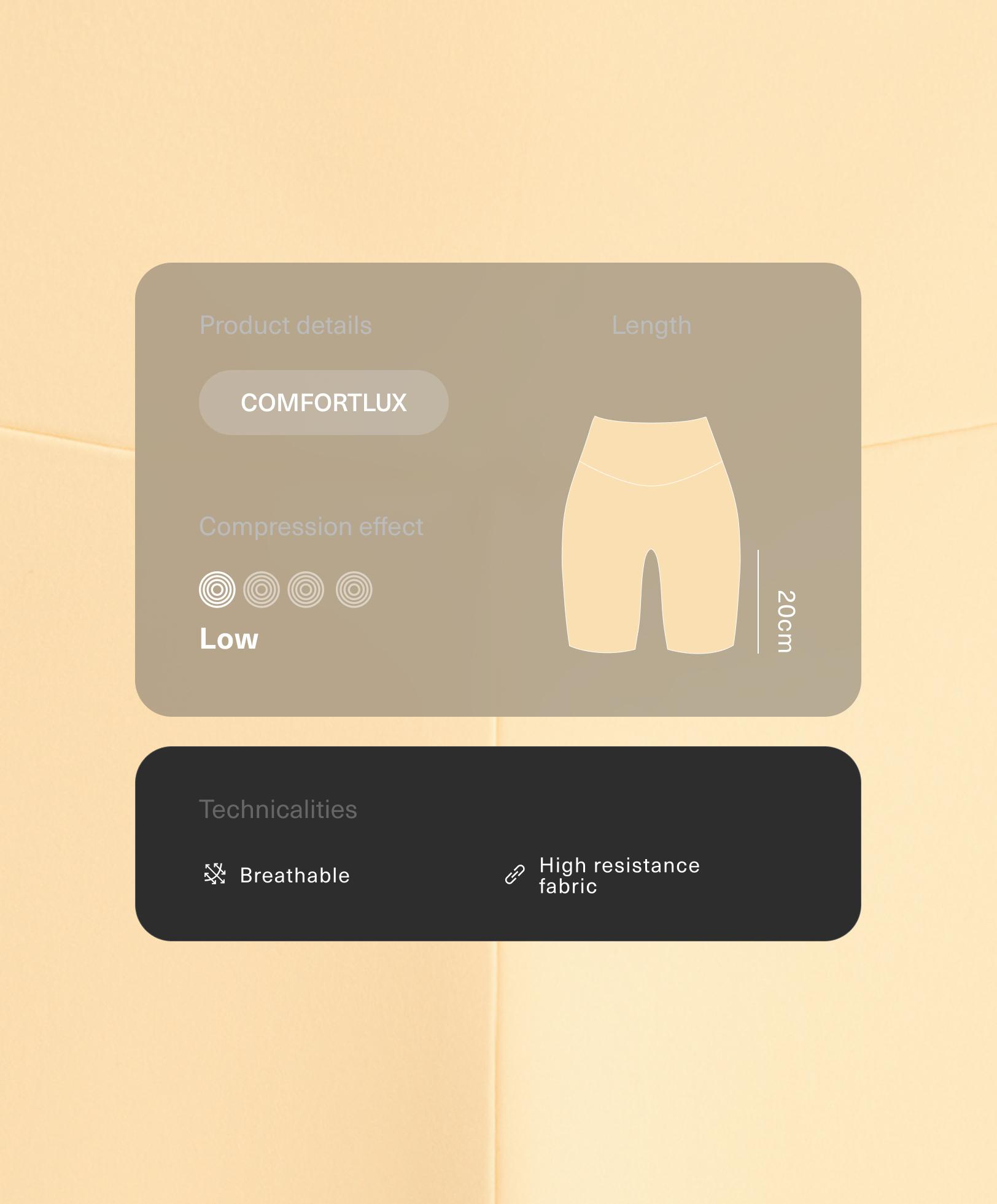 Comfortlux Radlerhose, Leggings, 20 cm, High Rise Comfortlux Radlerhose, Leggings, 20 cm, High Rise