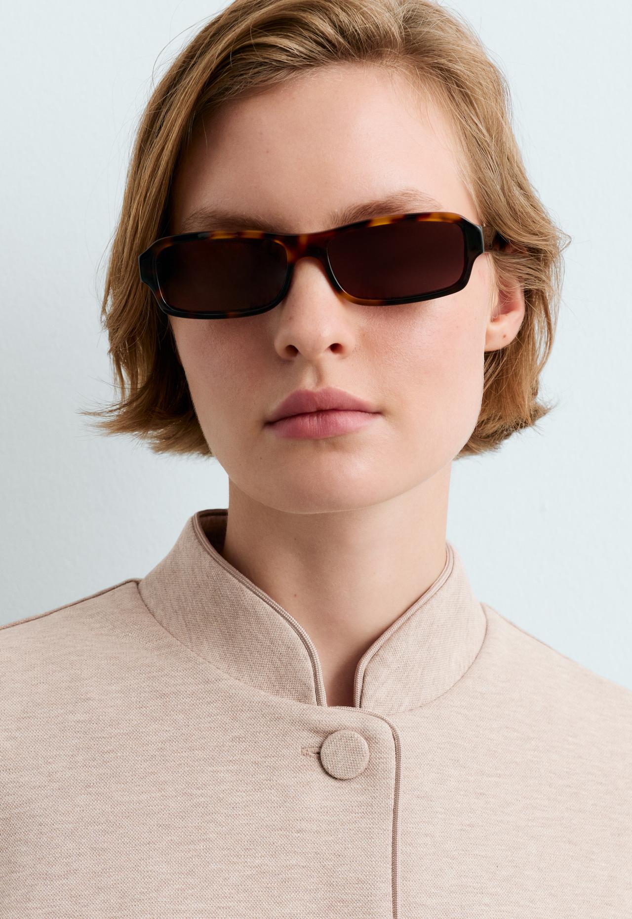 Tuxedo collar cotton jacket — SOFT MINK