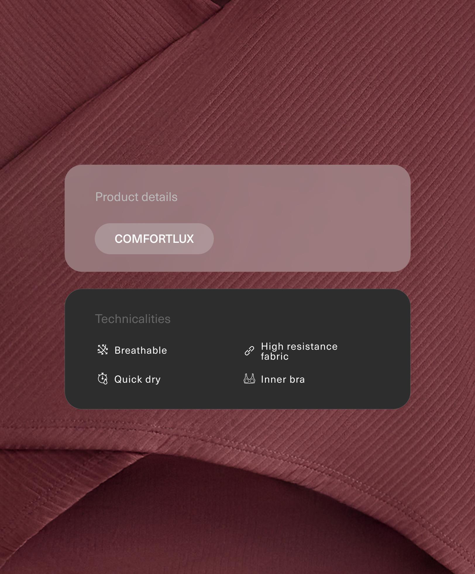 Tank top Comfortlux croisé à manches