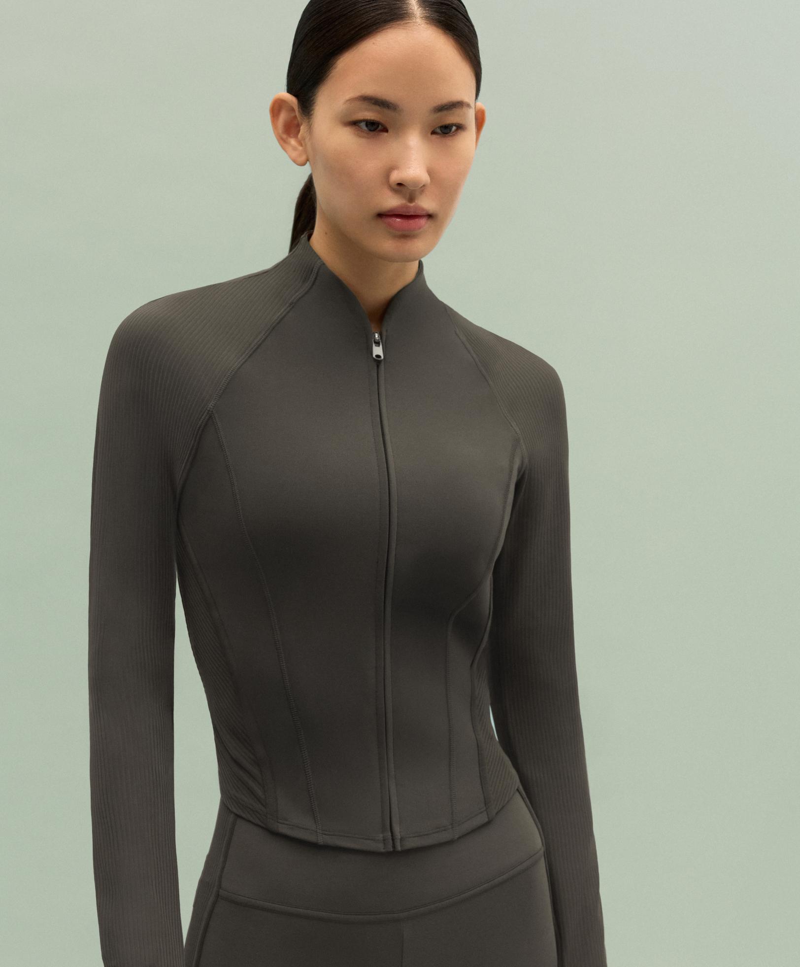 Comfortlux rib technical jacket — GREEN