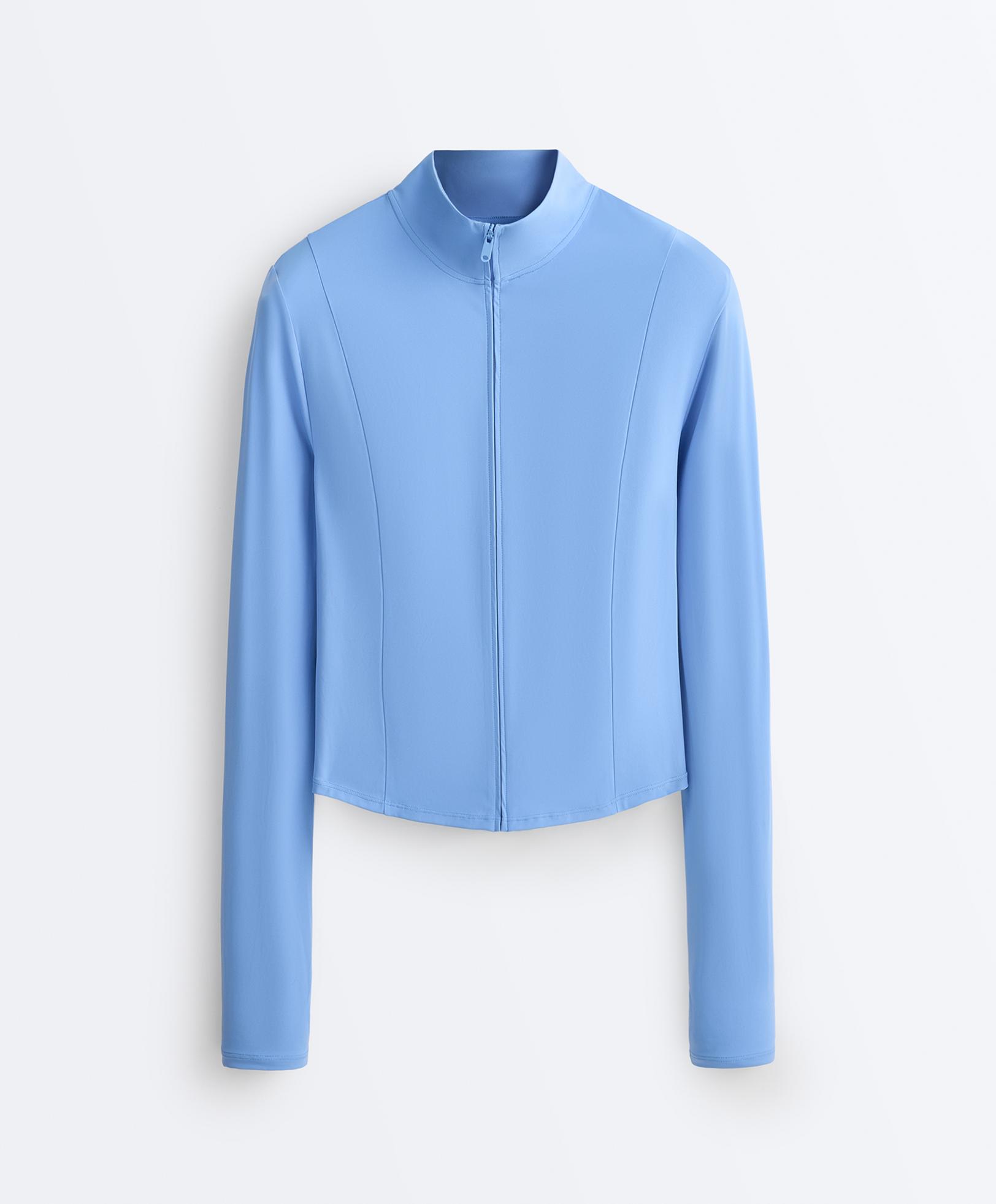 Short Light Touch technical jacket — PALE LAVENDER BLUE