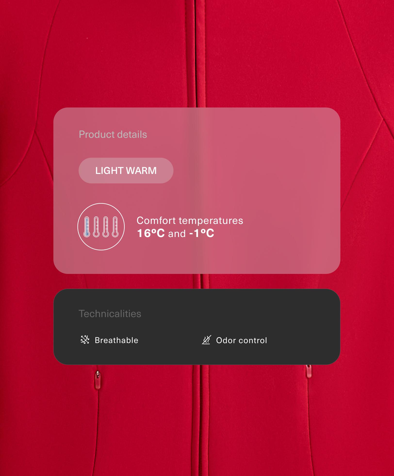 Light warm technical jacket