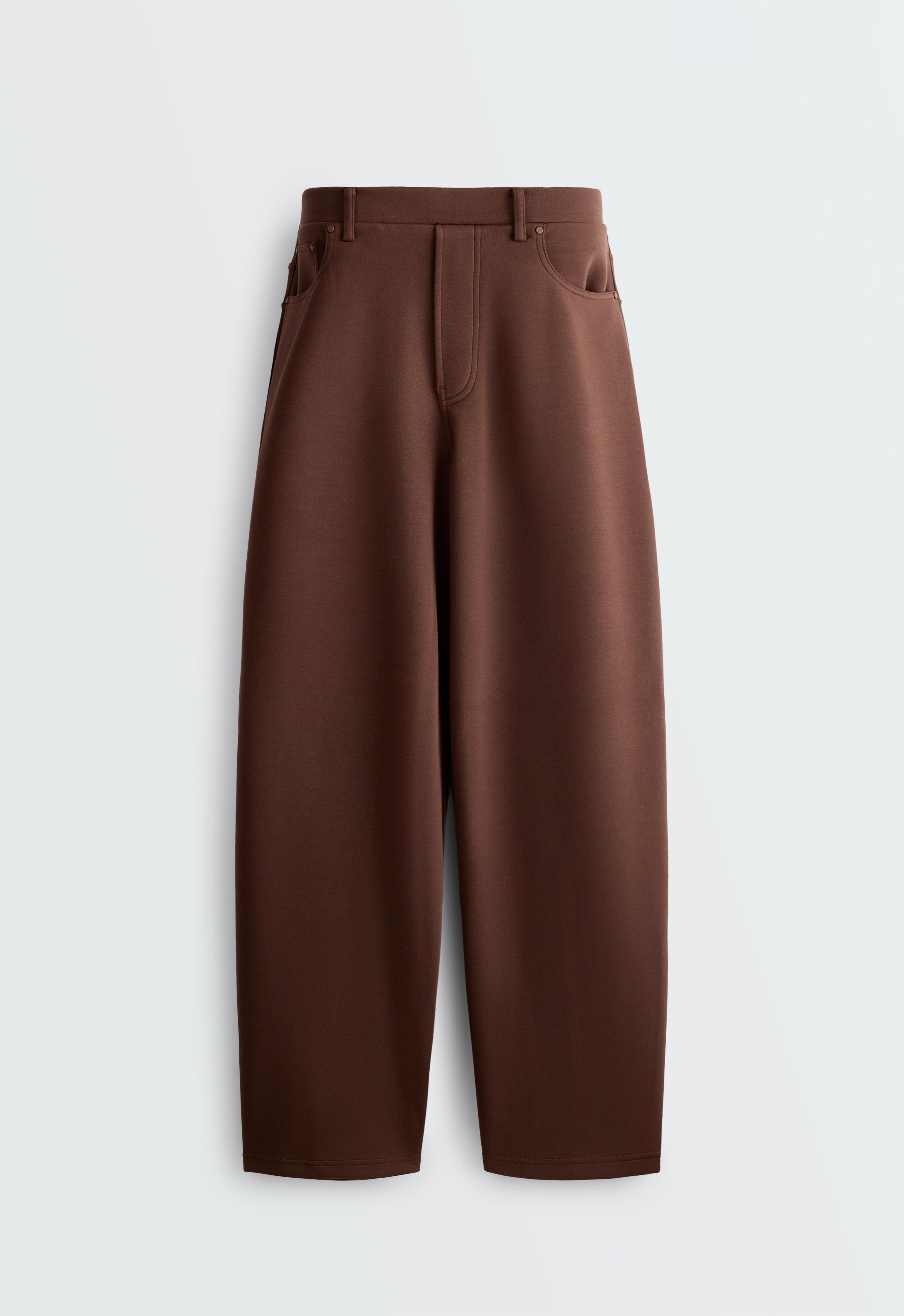 5-pocket straight-leg trousers — COCOA