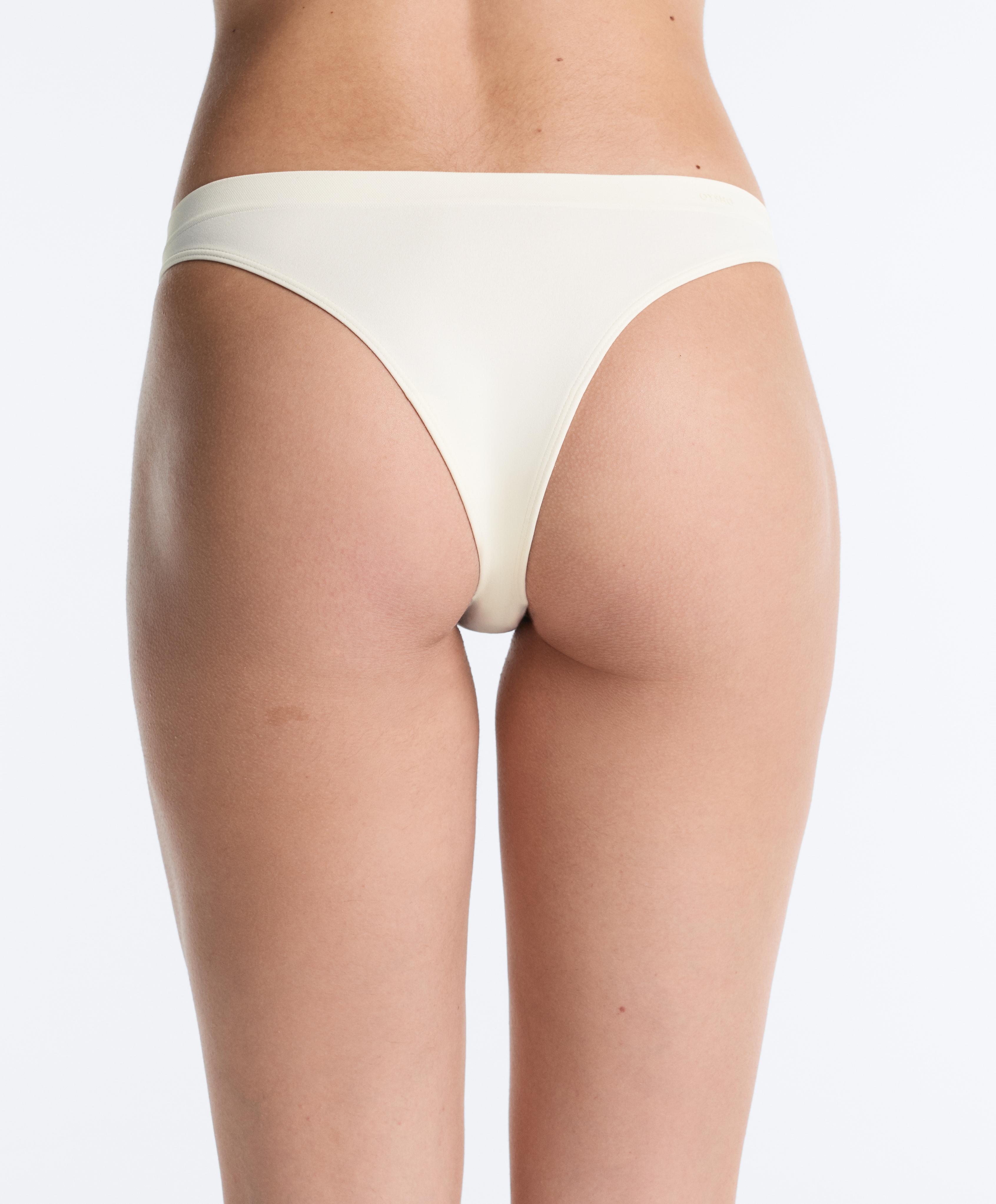 5 seamless soft-touch Brazilian briefs — MINK