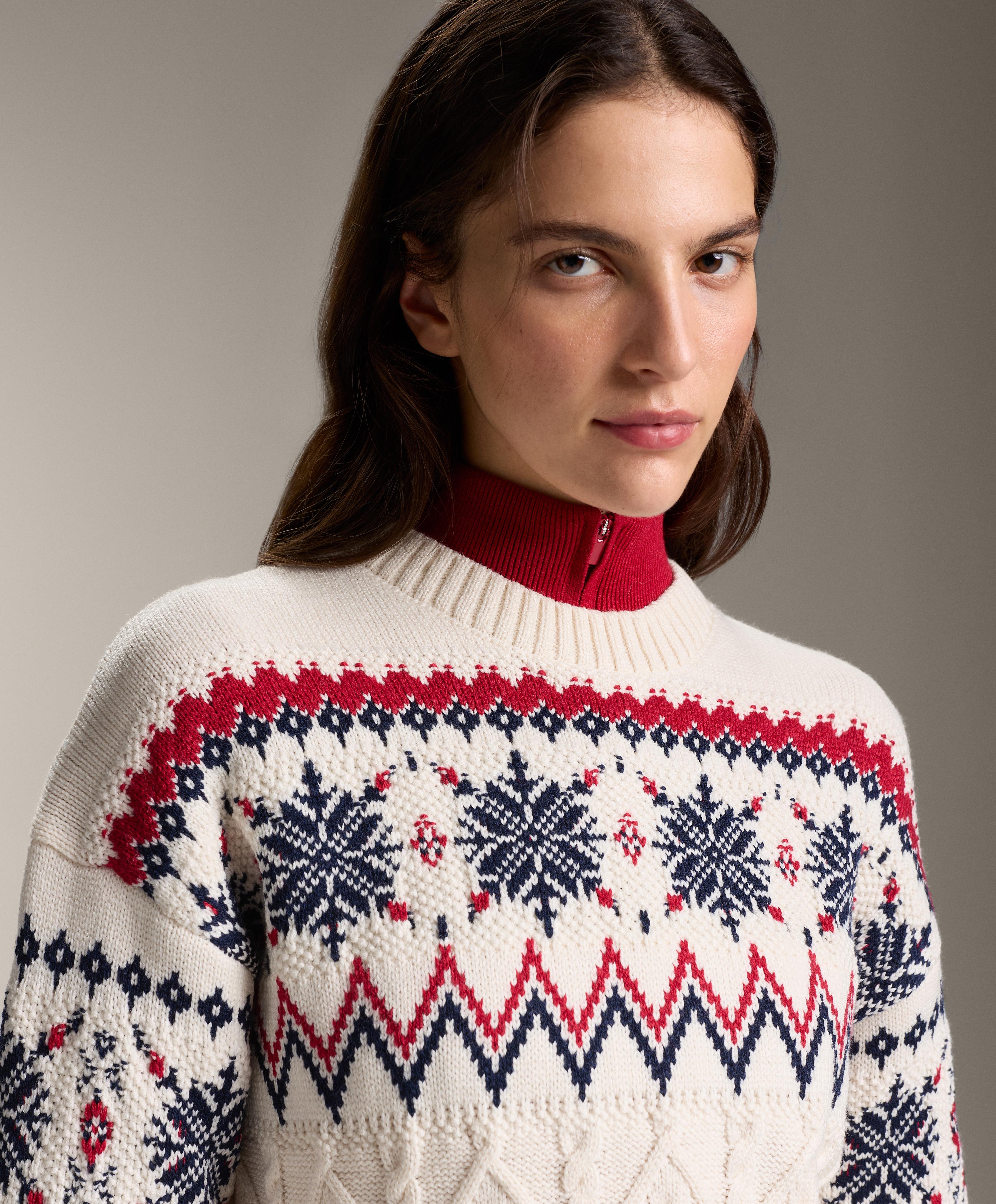 Snowflake Jacquard knit jumper