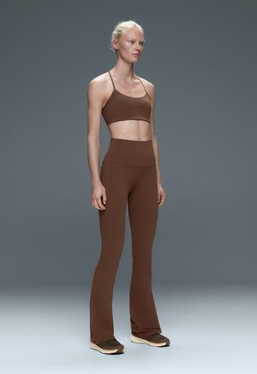 High-rise Comfortlux flare trousers — COCOA 4