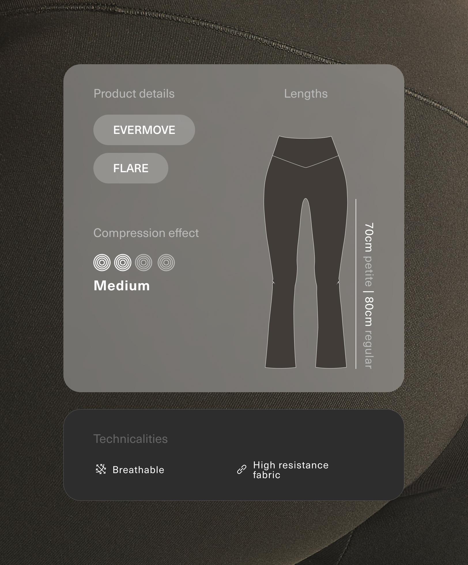 Pantalon flare high rise Evermove