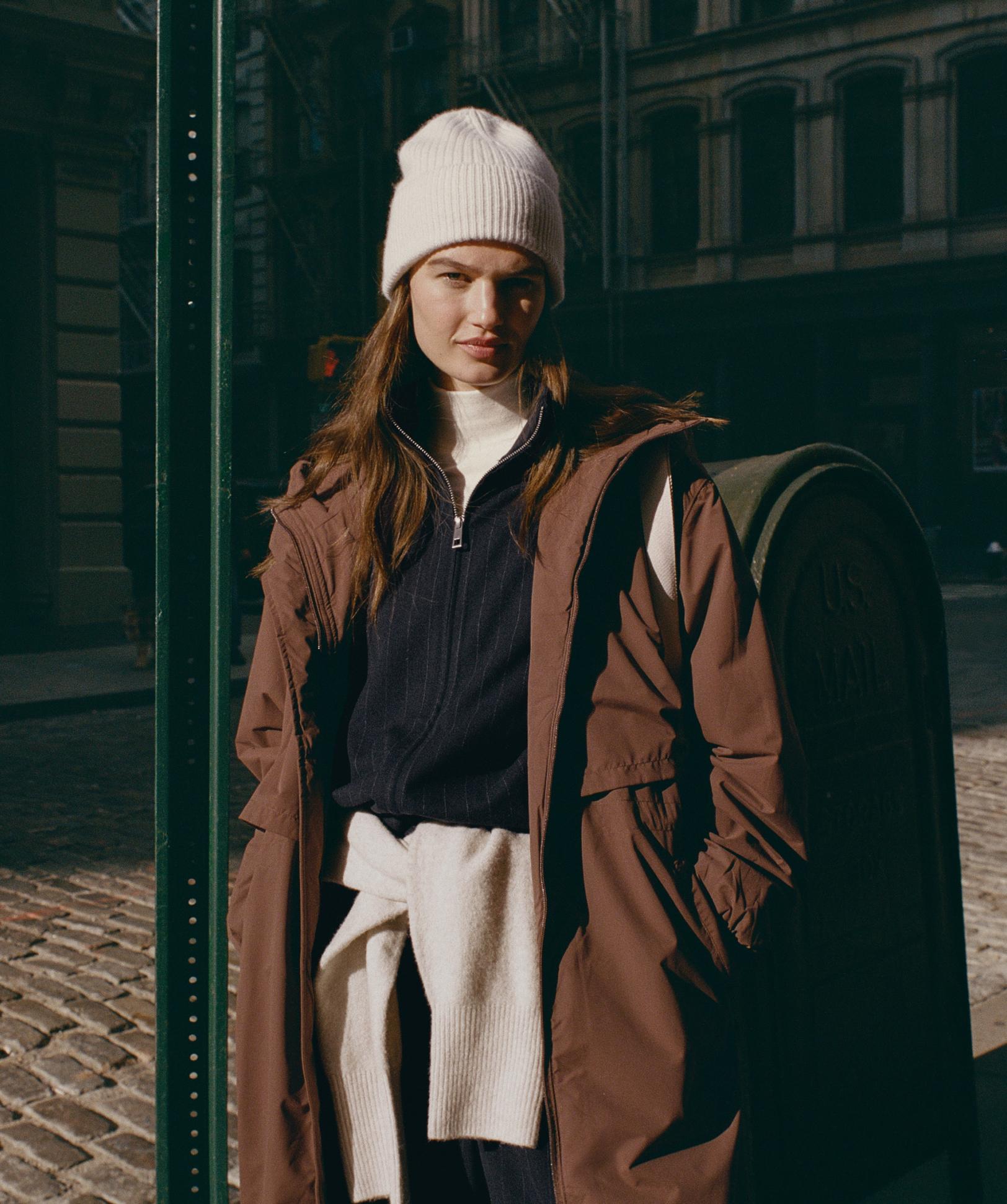 Structured pinstripe jacket