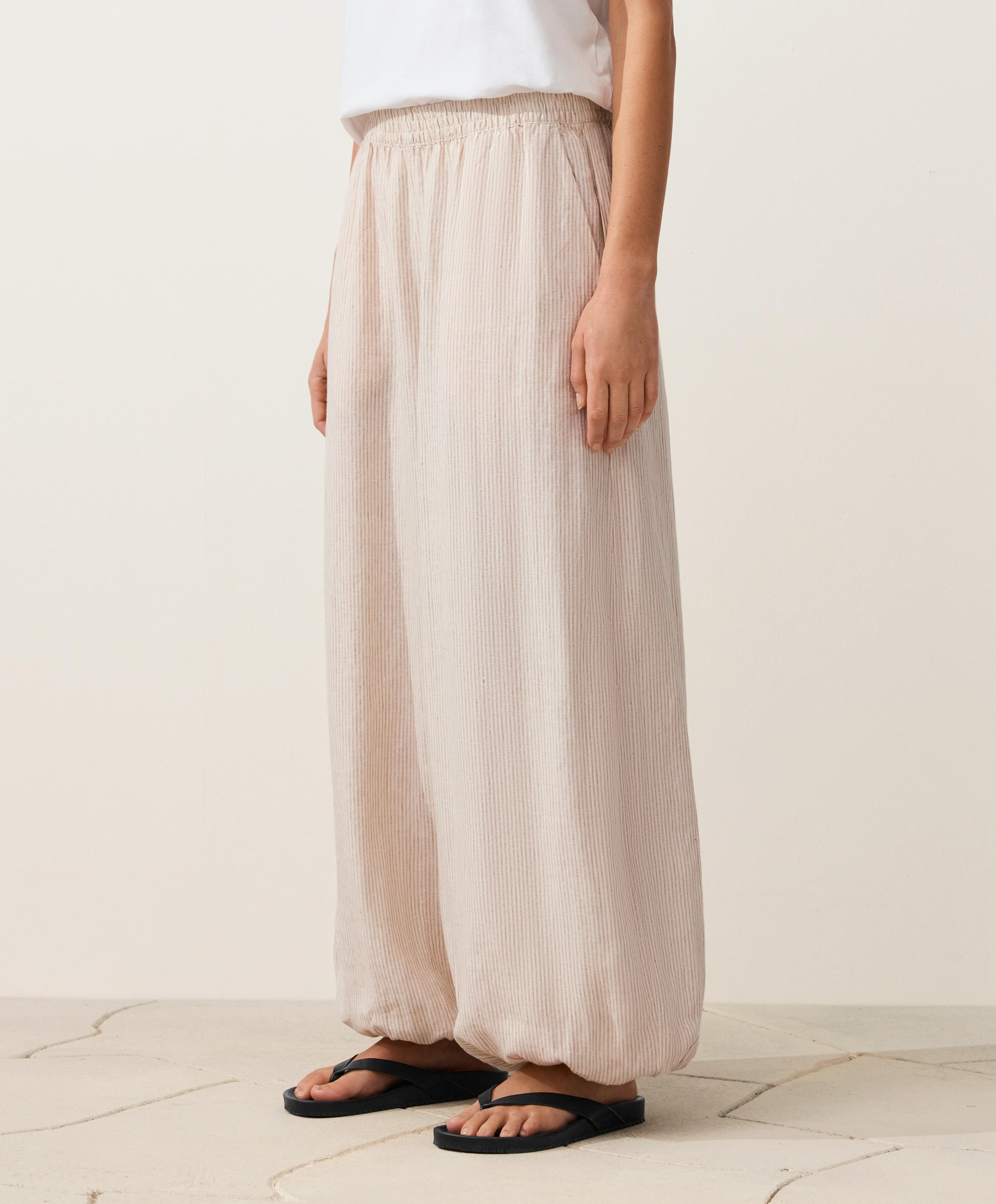 Pantalón bloomer 100% lino Pantalón bloomer 100% lino