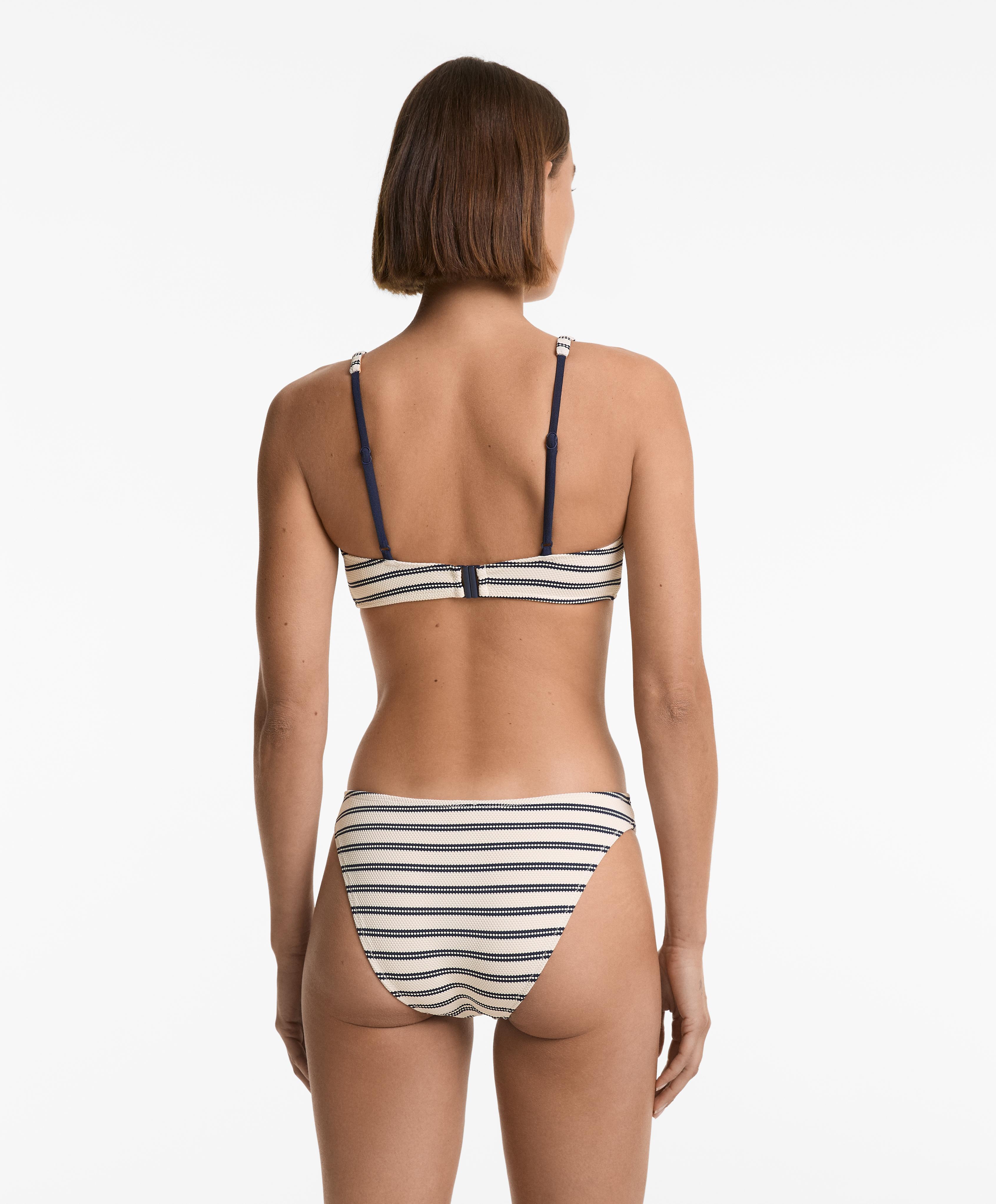 Bikini Bottoms Braga Bikini Oysho Striped Classic Bikini Briefs