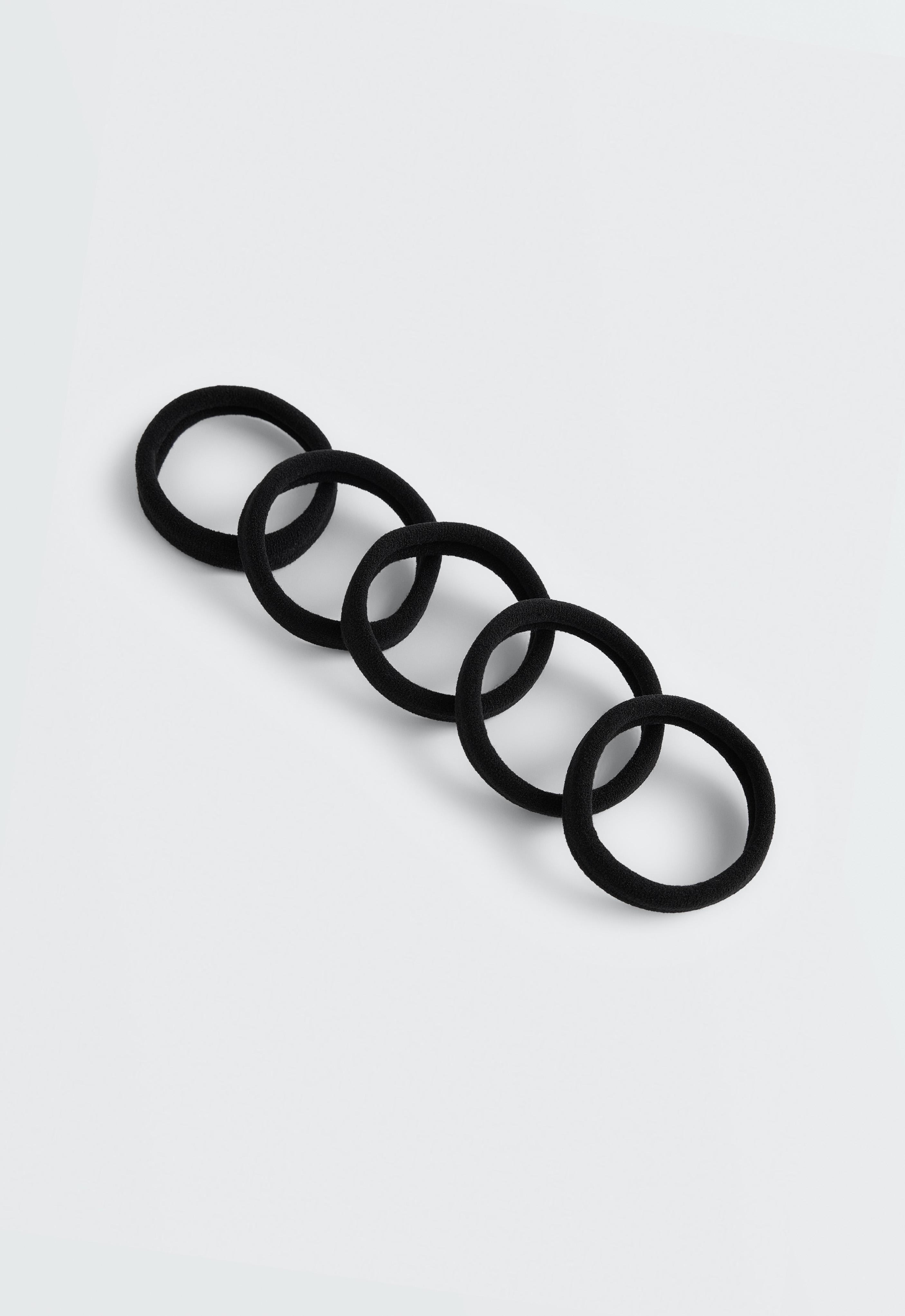 5 smooth hair ties