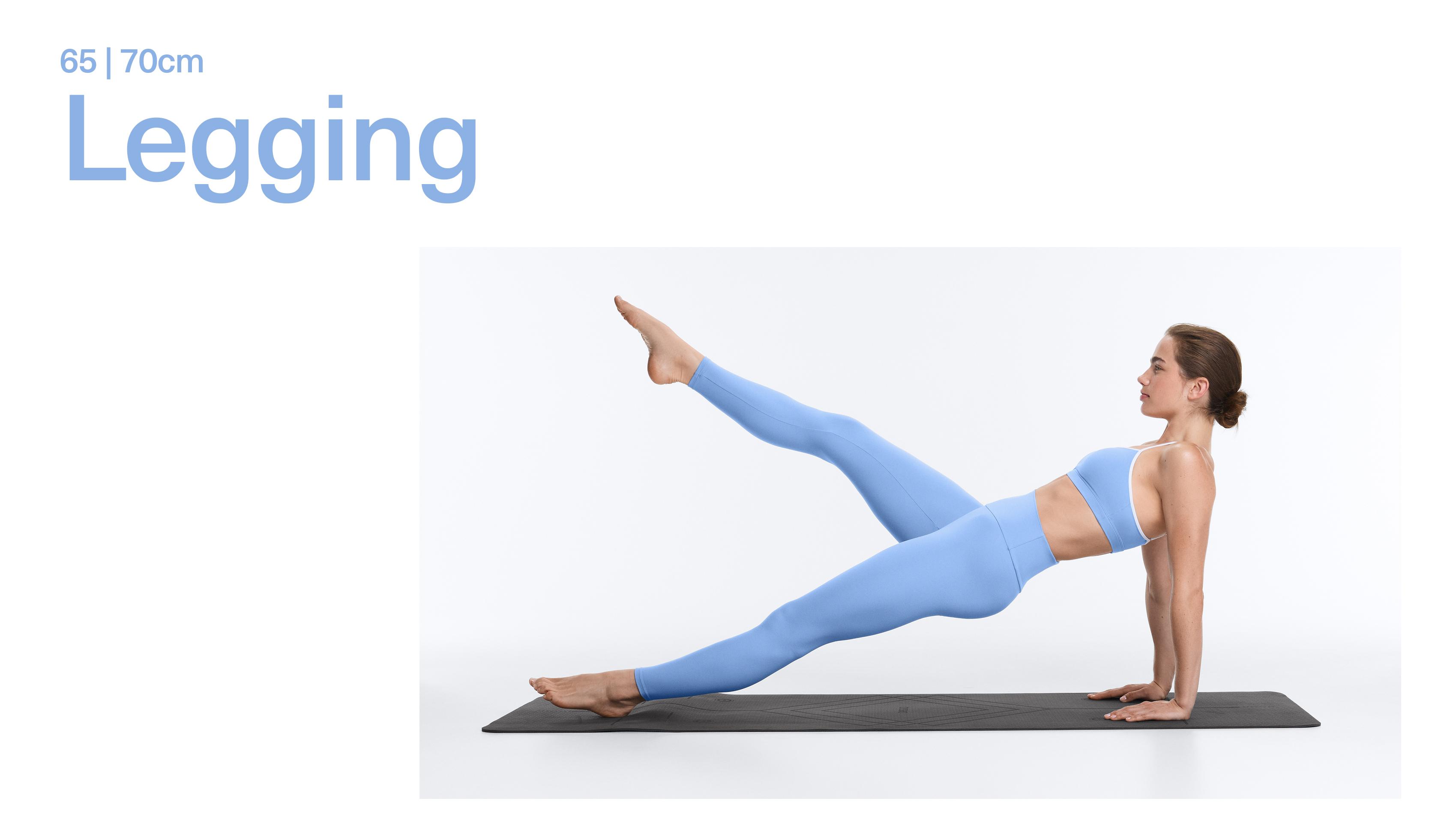Comfortlux high-waisted ankle-length leggings — PALE LAVENDER BLUE