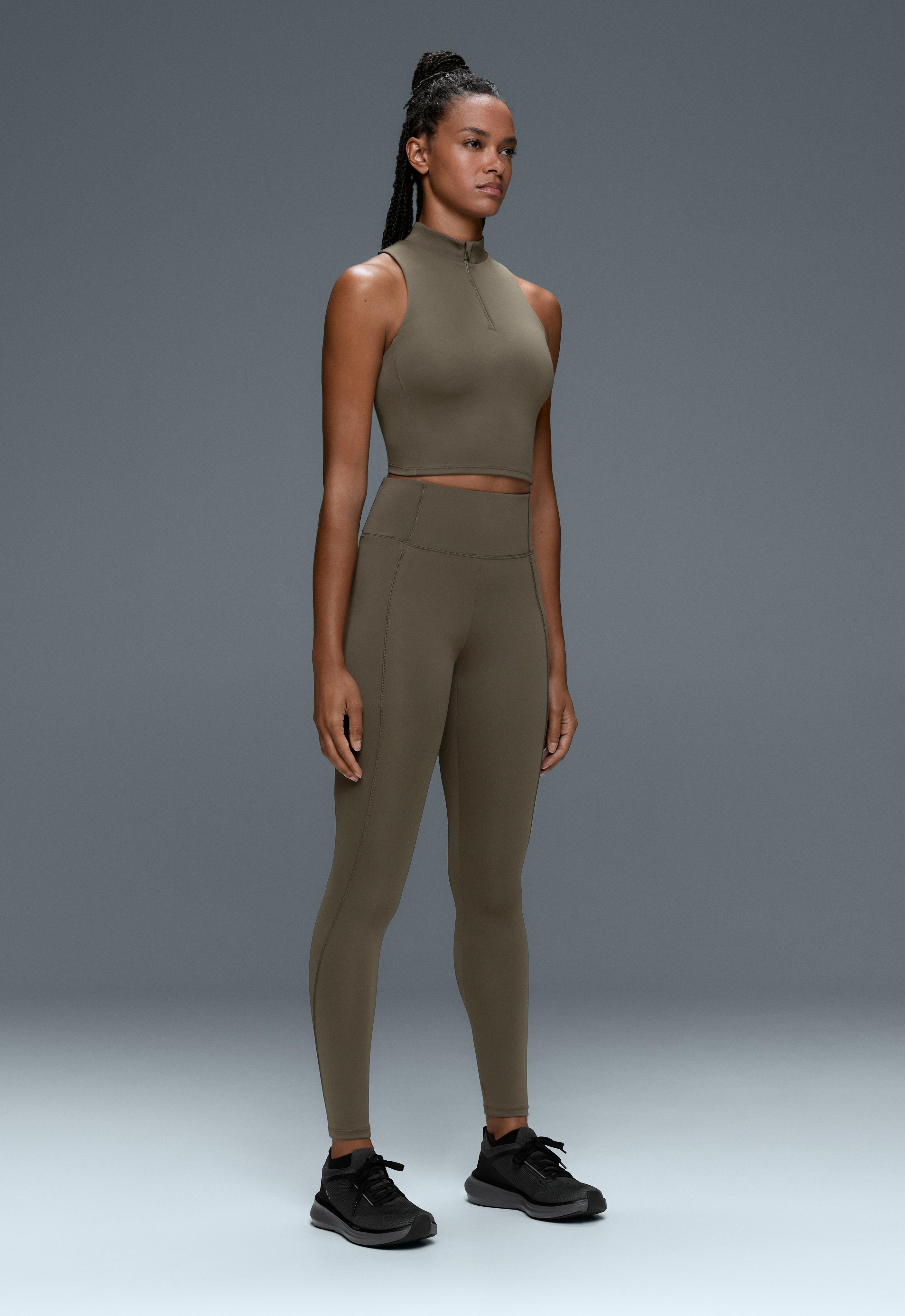 Grey rapid dry High rise Total look