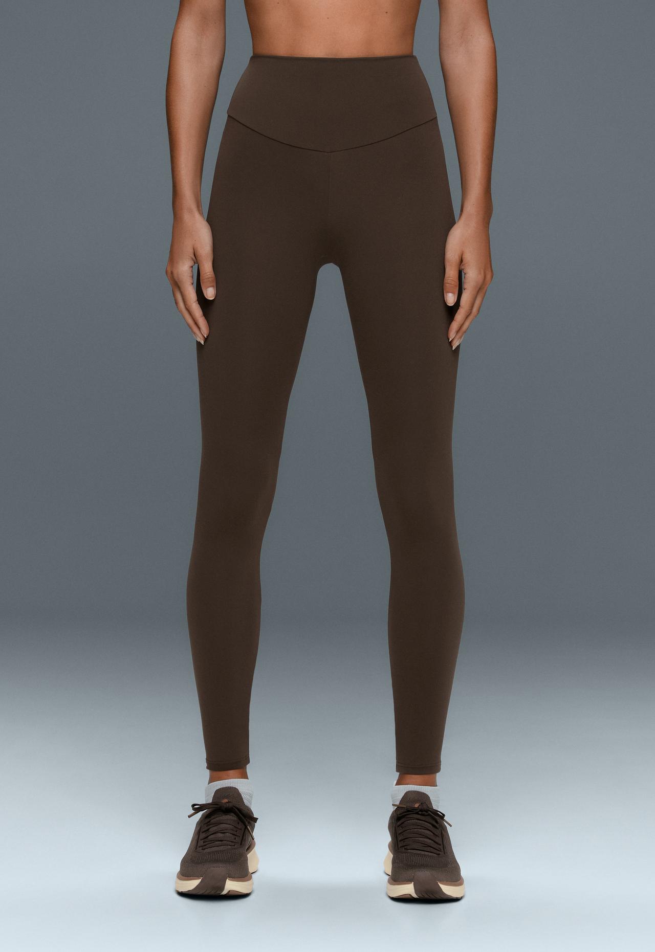 Ankle-length High rise Comfortlux leggings — BROWN