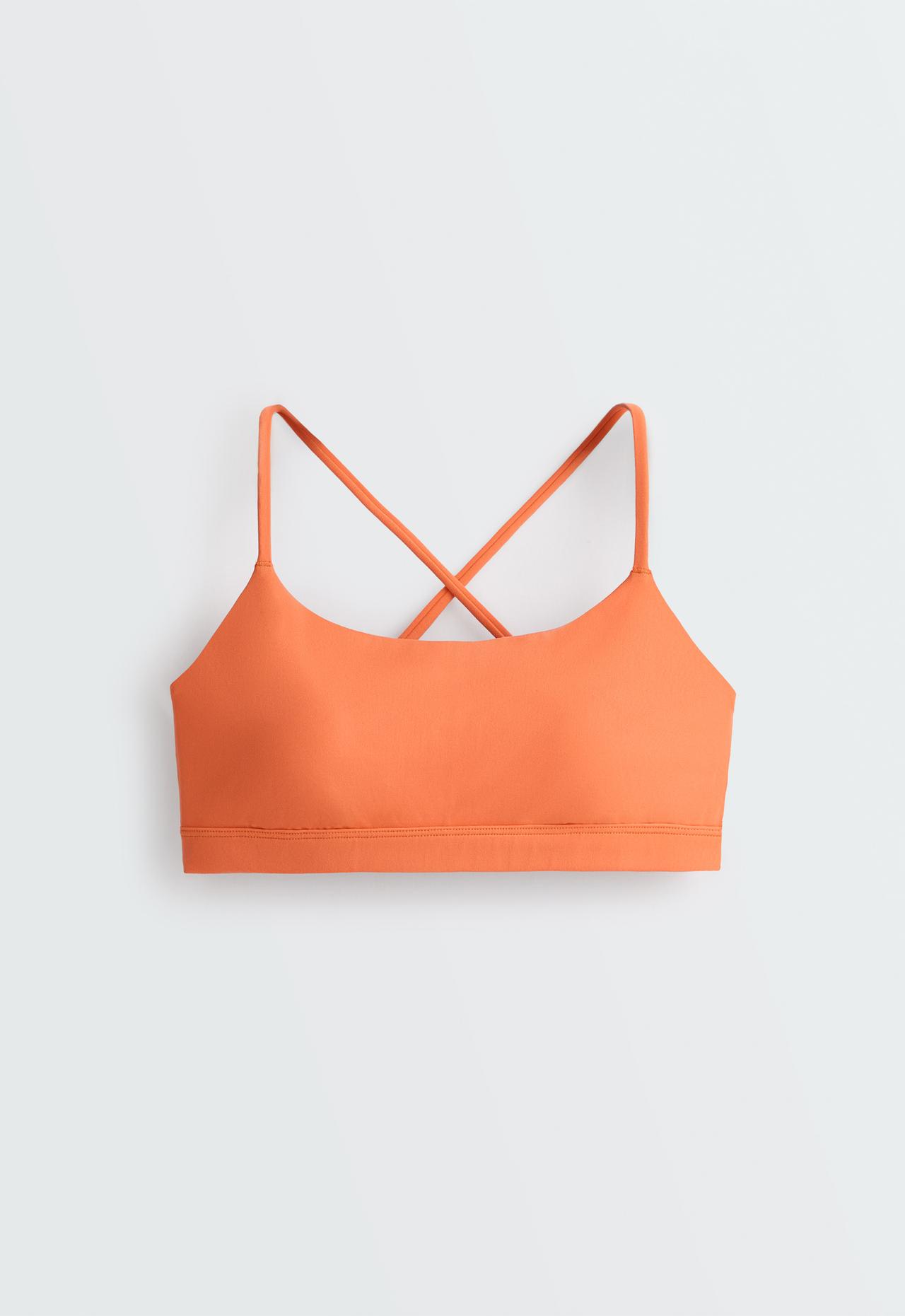 Low-support strap Comfortlux sports bra — WASHED ORANGE