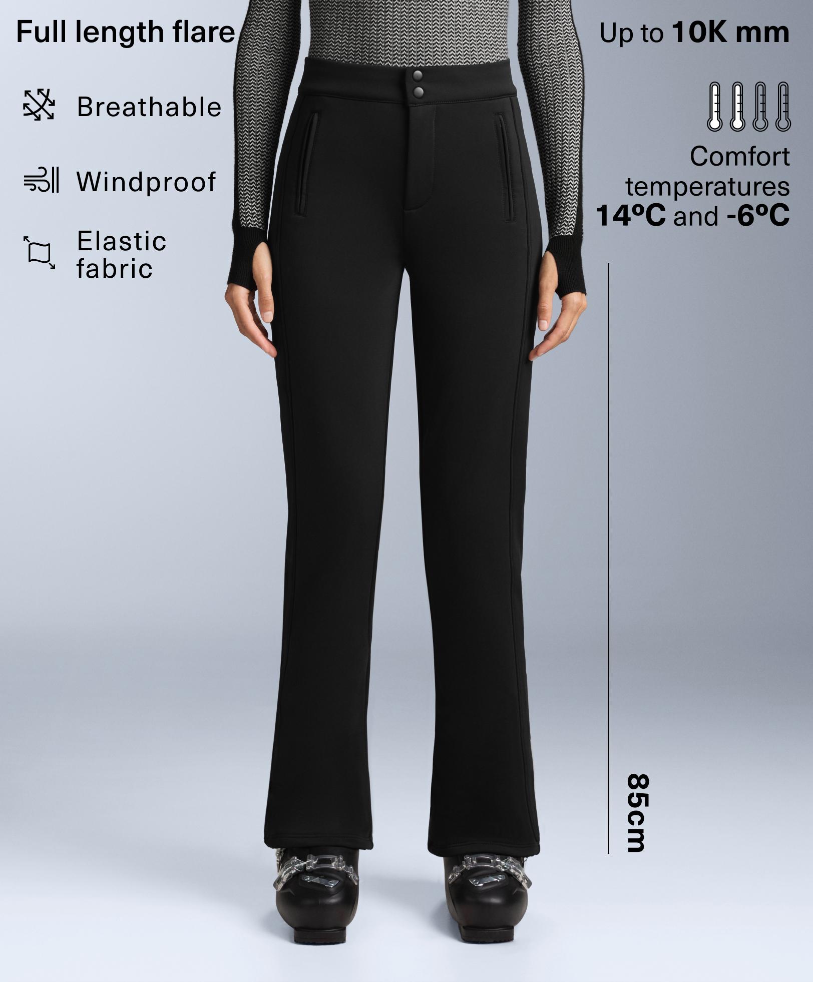 Pantalon élastique flare longueur cheville SKI résistant à l'eau Pantalon élastique flare longueur cheville SKI résistant à l'eau