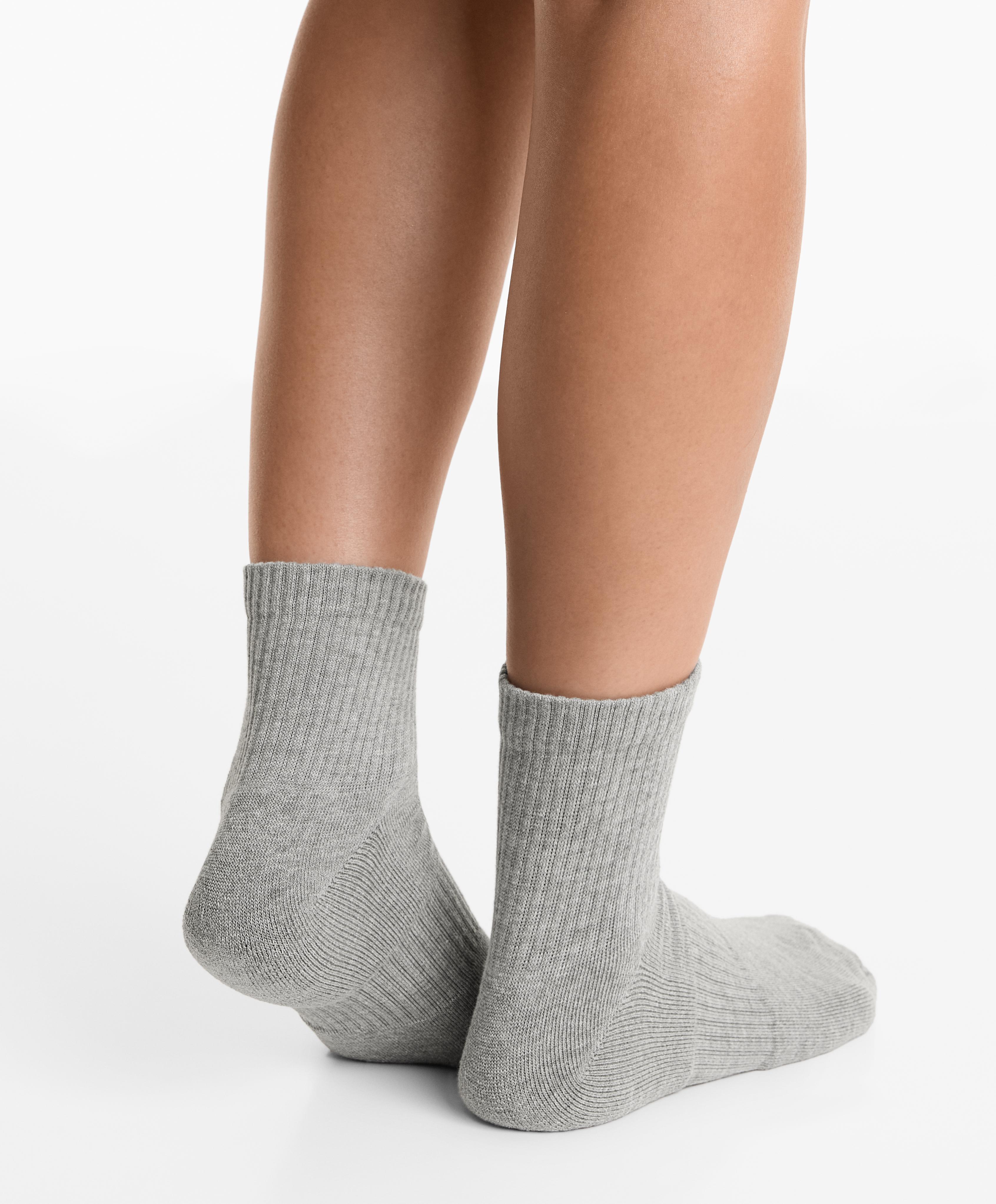 3 чифта спортни четвърт чорапи от памучна смес