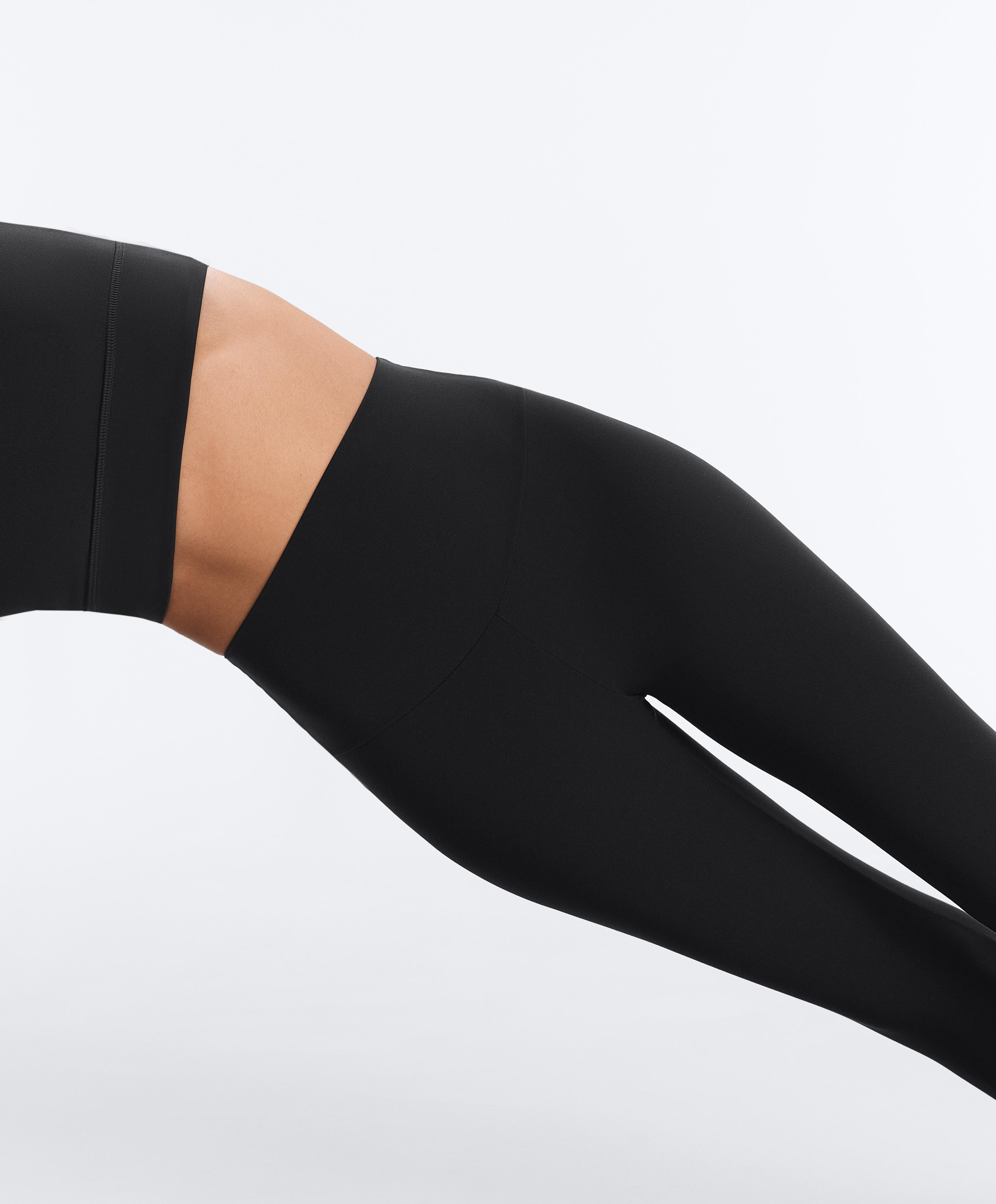 Comfortlux super-high-rise ankle-length leggings — BLACK
