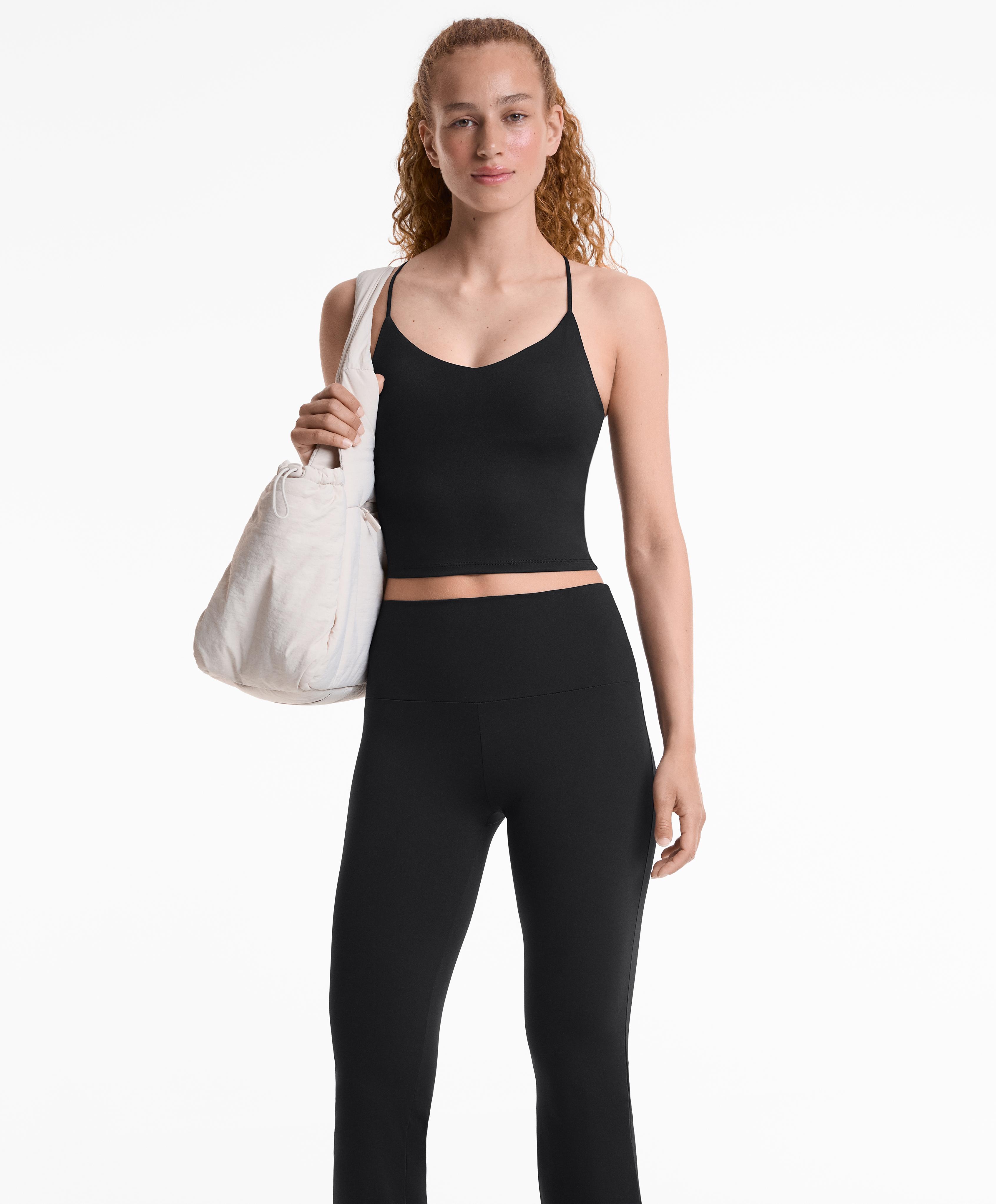 Comfortlux tank top with adjustable straps — BLACK