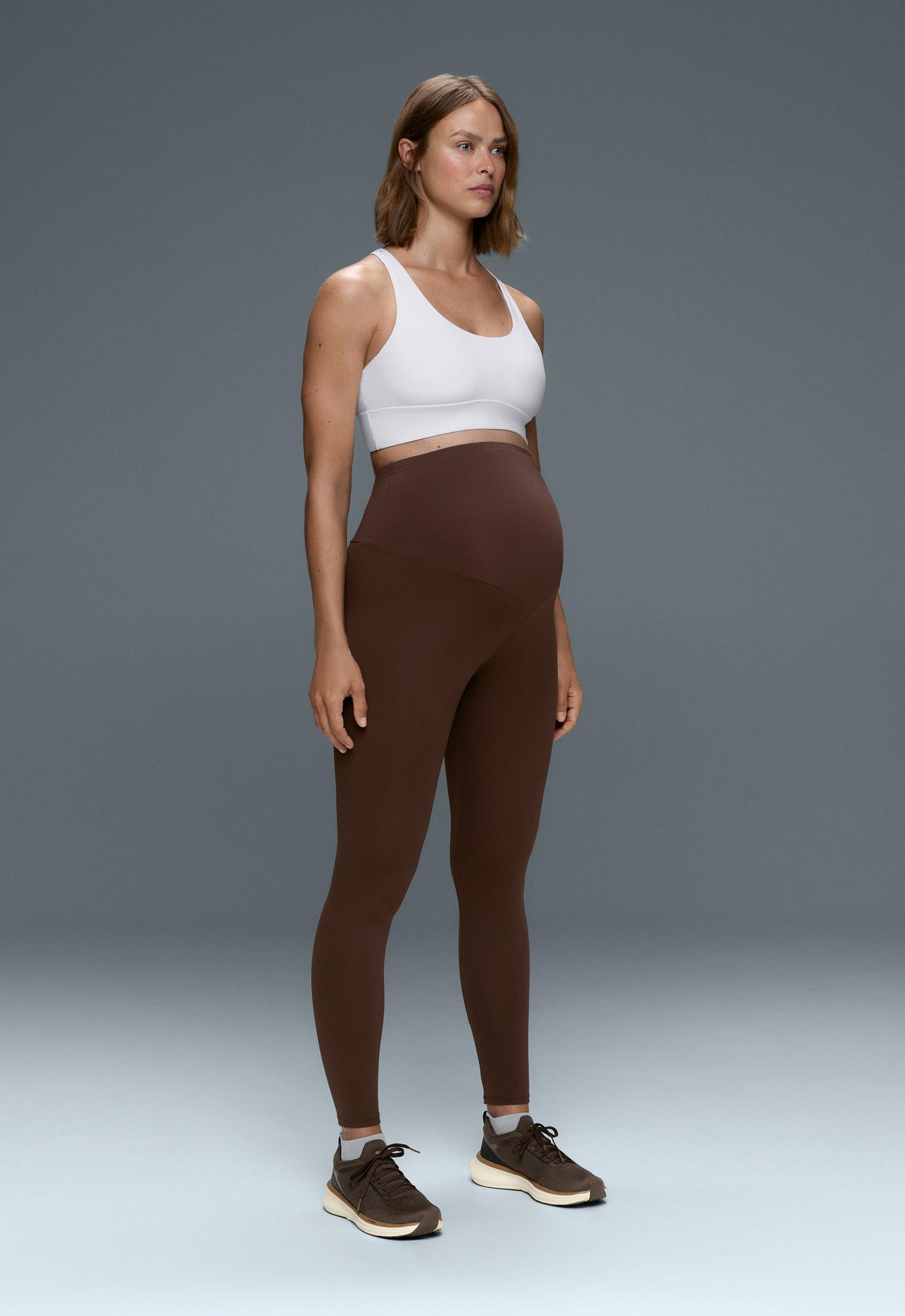 Comfortlux maternity leggings — BROWN