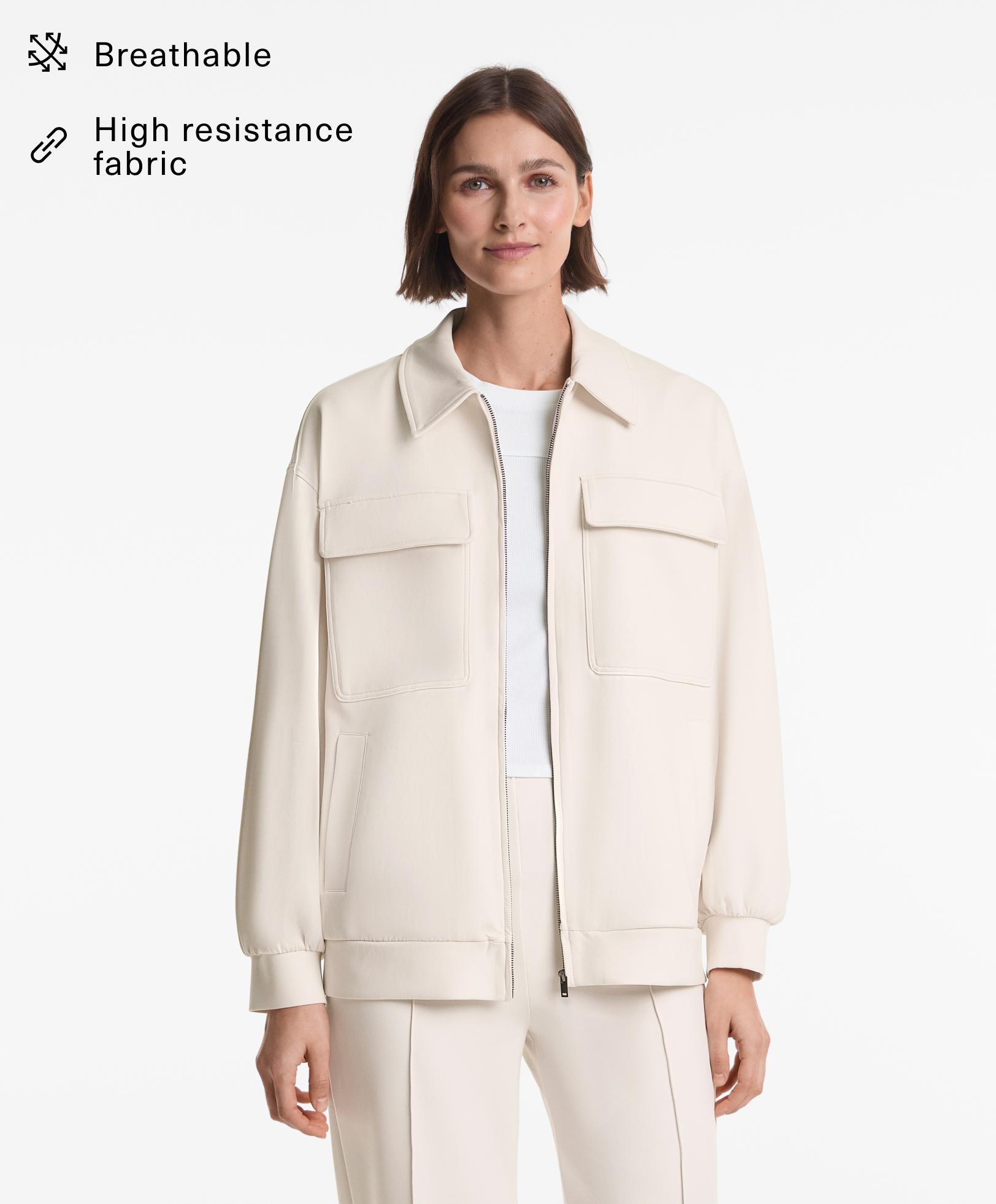Neoprene-effect jacket