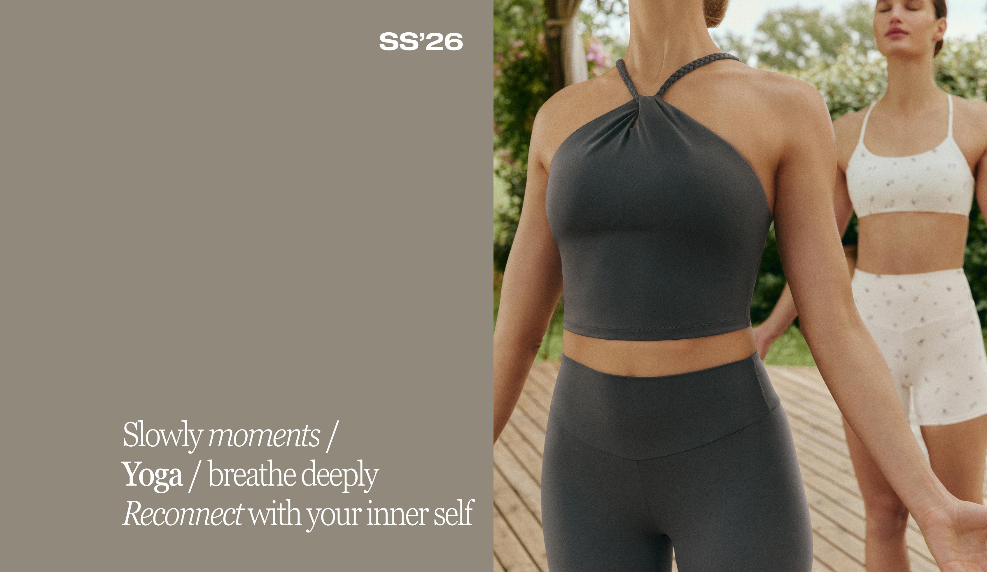 Comfortlux braided halter tank top — STEEL GREY