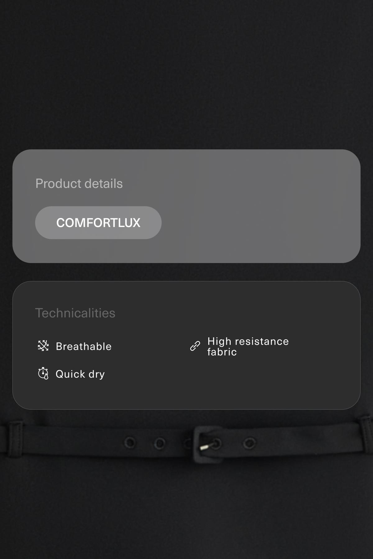 Comfortlux capri jumpsuit with belt — BLACK