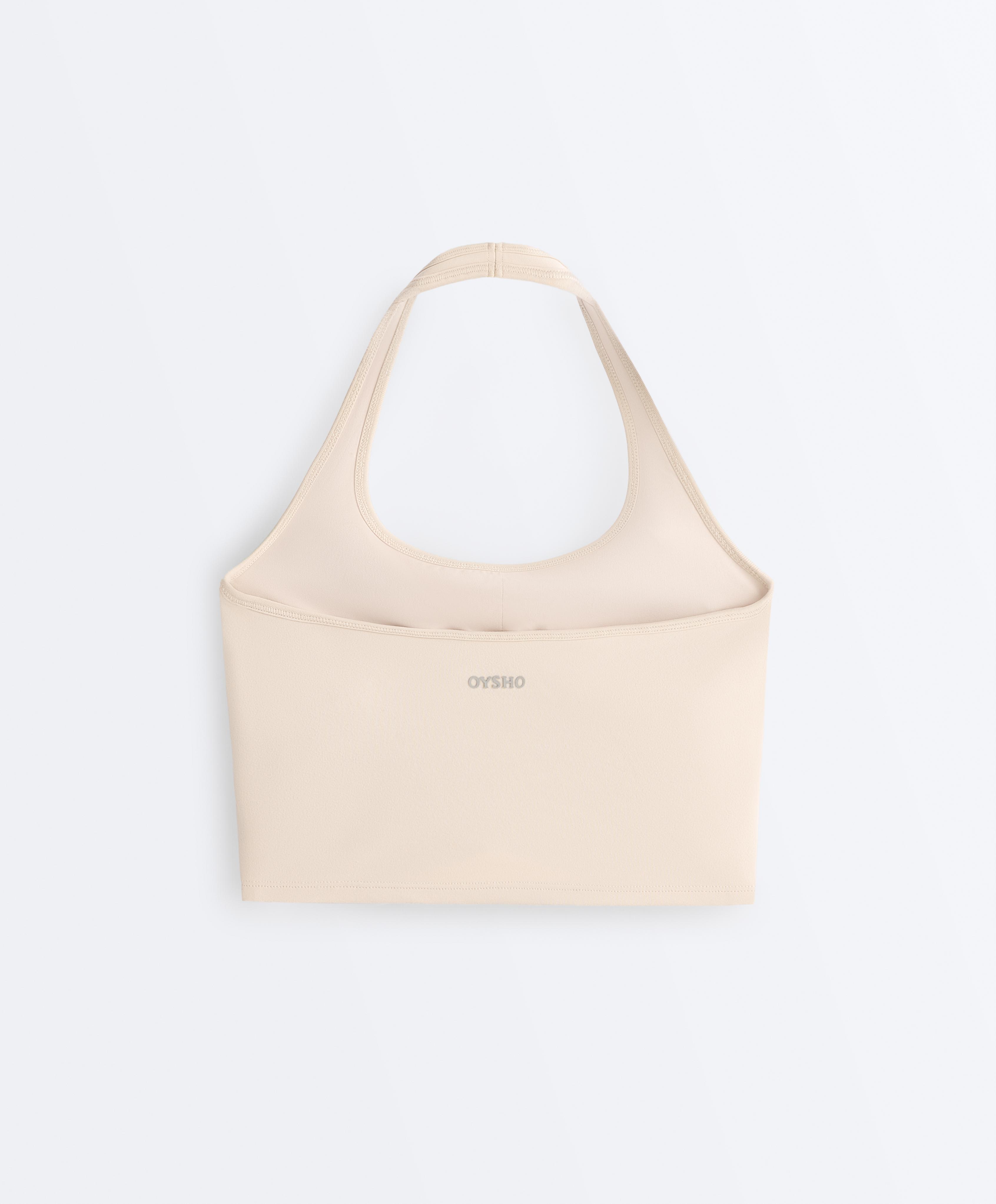 Evermove halter tank top — PALE MINK