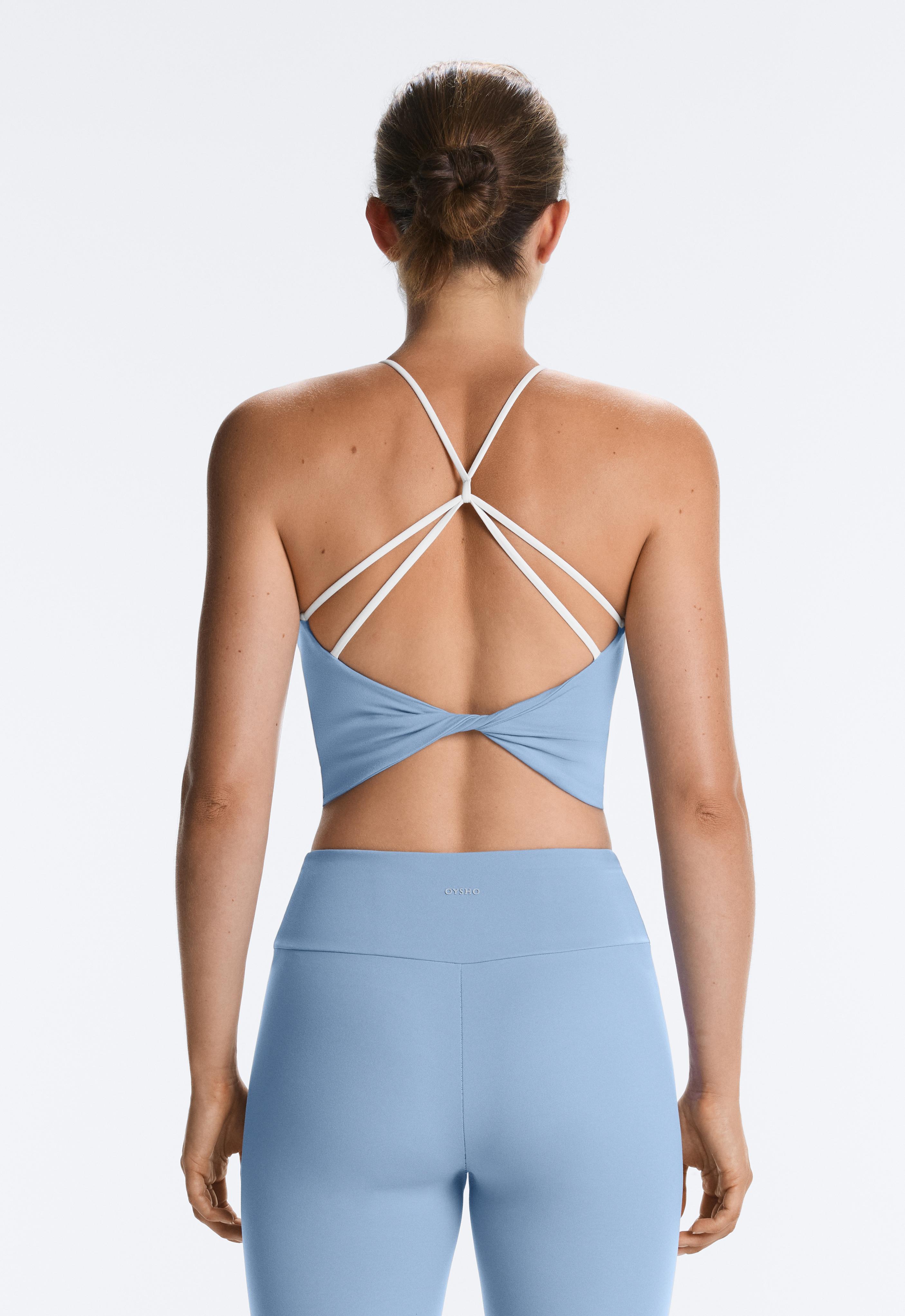 Comfortlux halter tank top with crossover straps Comfortlux halter tank top with crossover straps