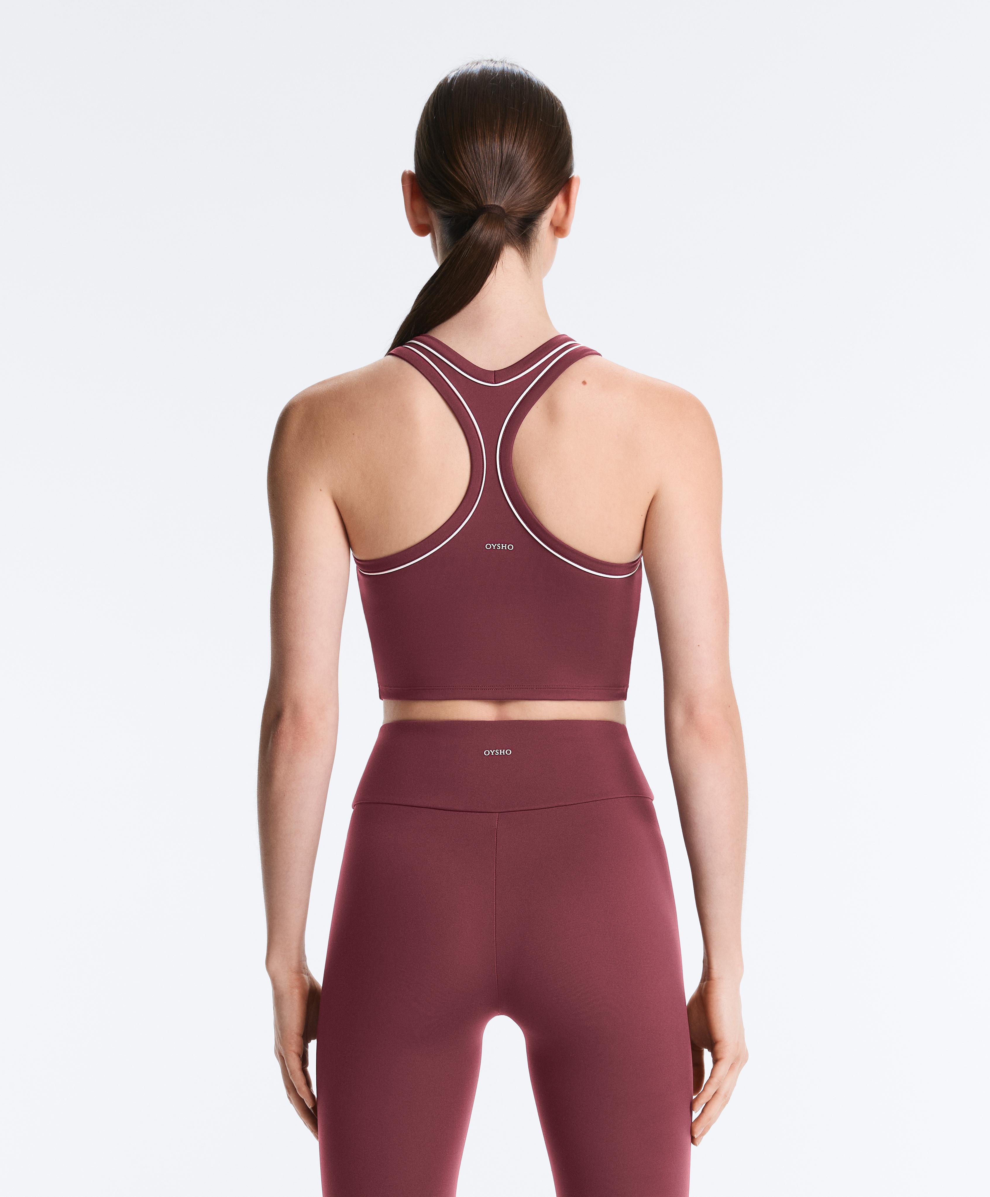 Comfortlux halterneck tank top — CHERRY
