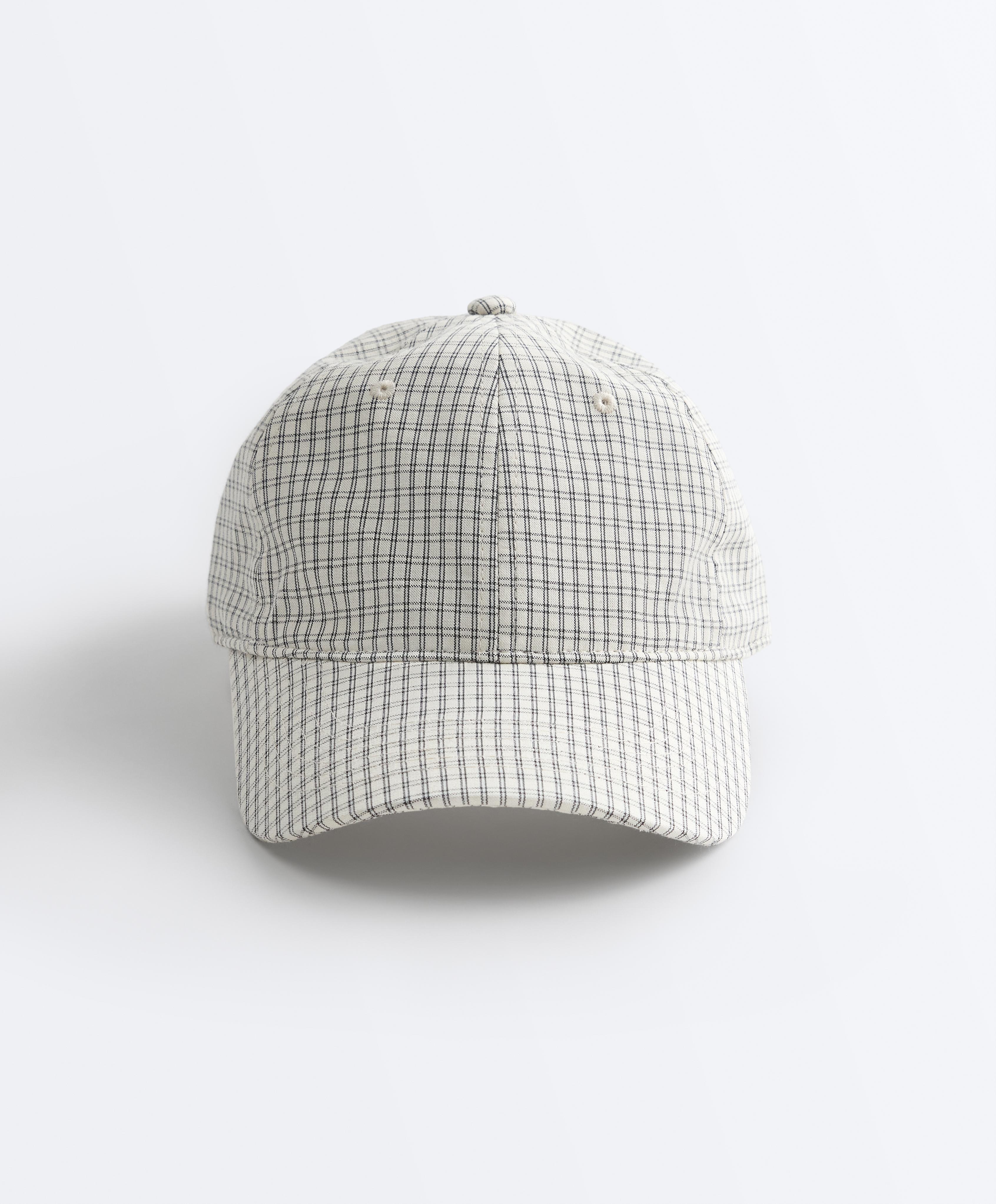 Check print cap — ECRU