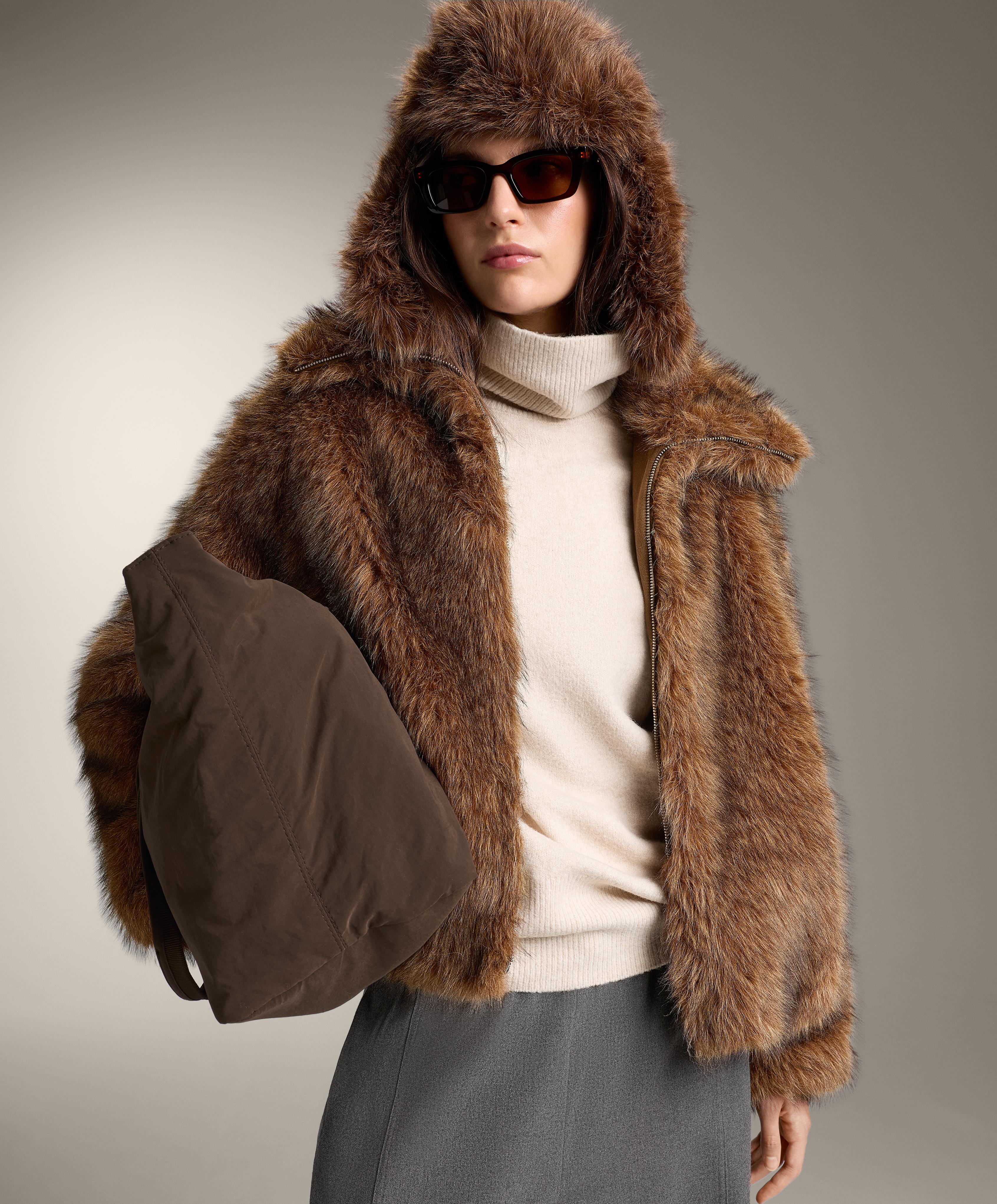 Faux fur jacket — MAHOGANY