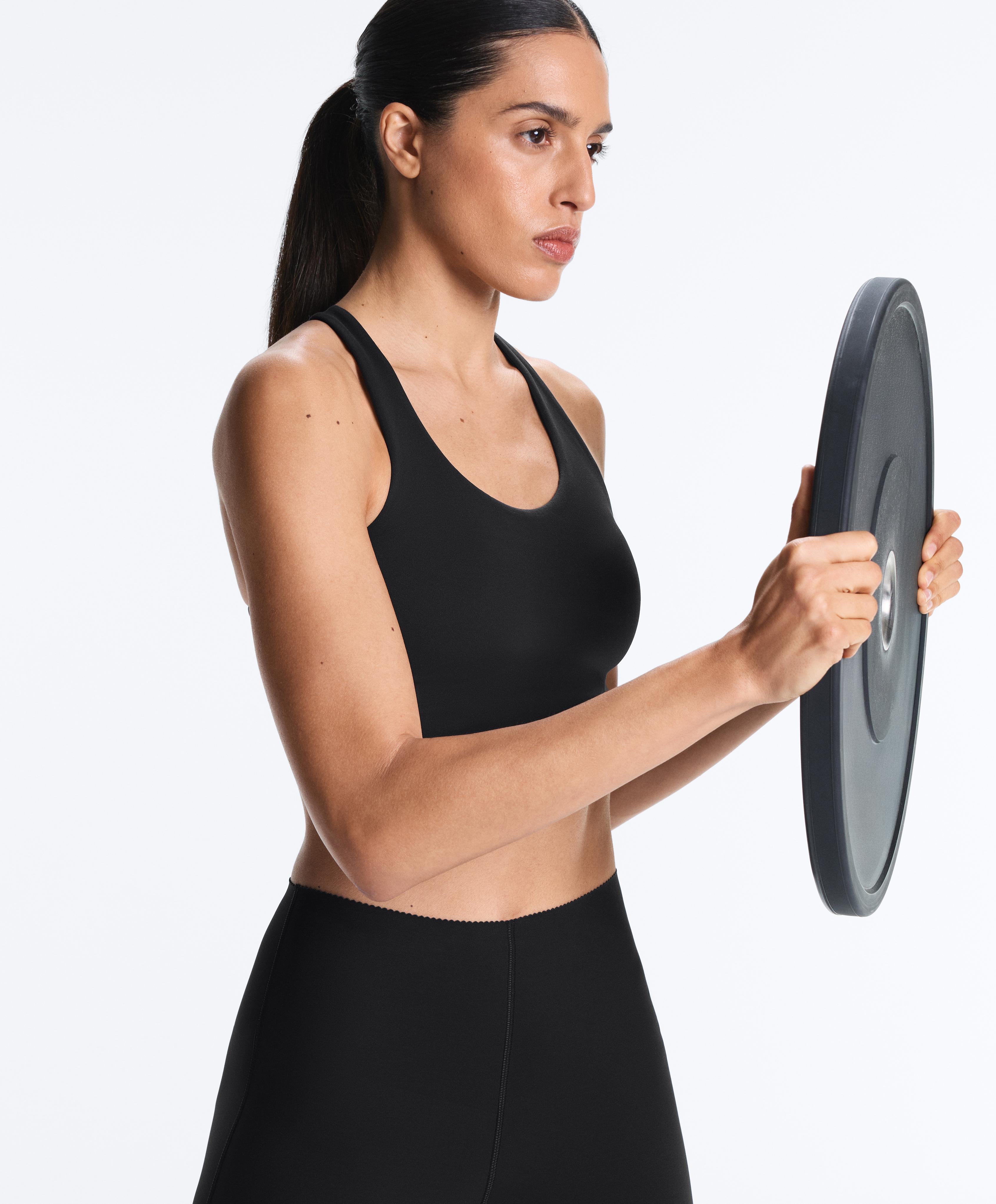 Suxeitador deportivo Compressive costas cruzadas suxección alta Suxeitador deportivo Compressive costas cruzadas suxección alta