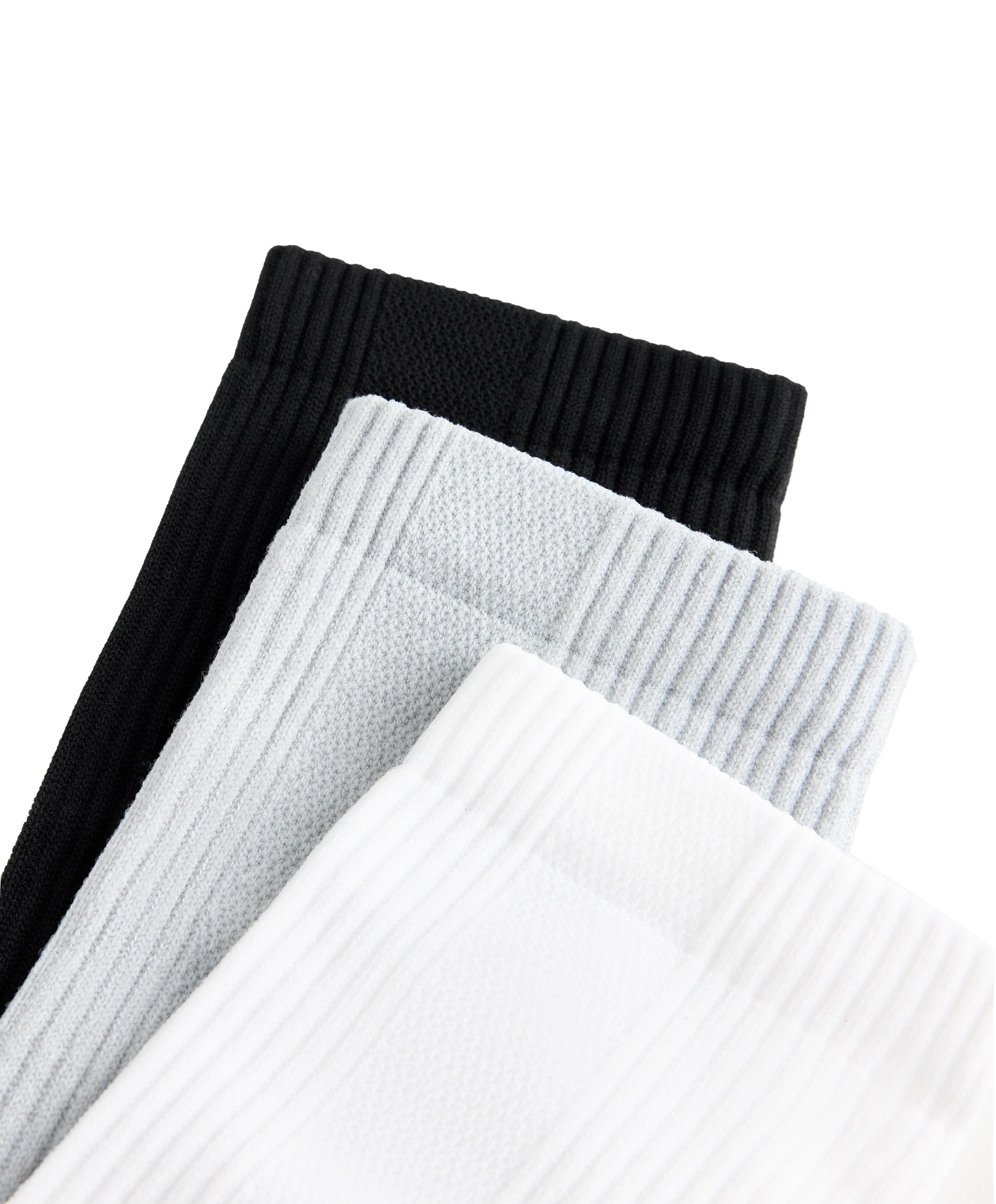 3 pairs of Classic polyamide blend sports socks — MID-GREY MELANGE