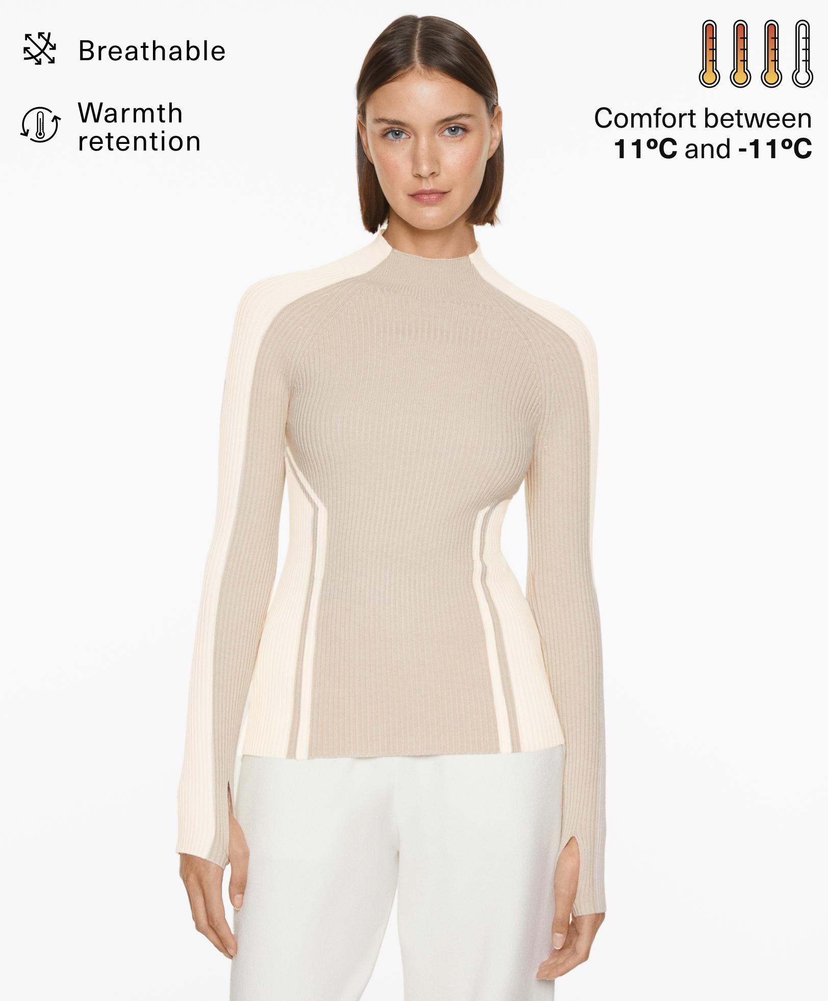 Structured knit base layers top