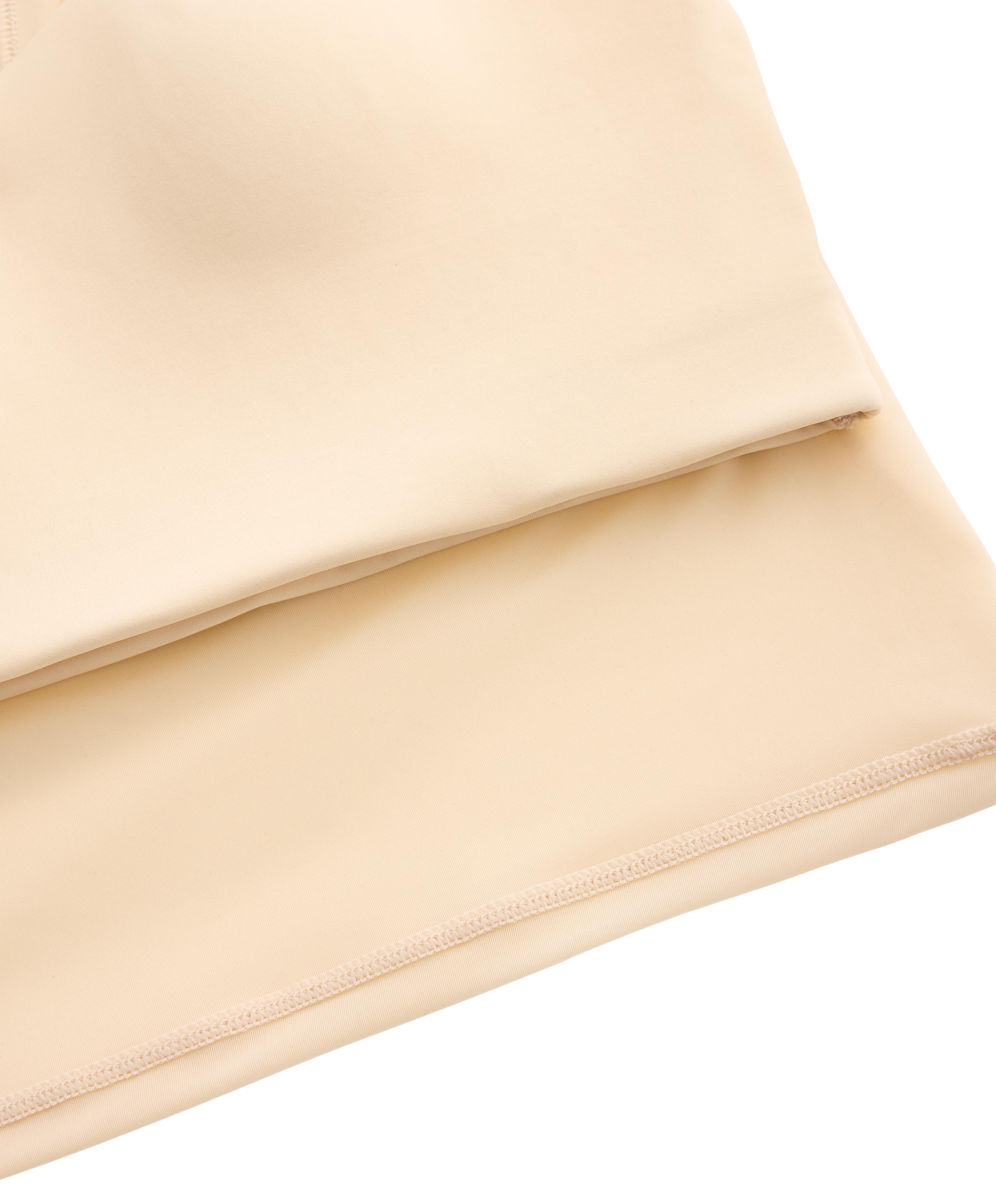 Short-sleeved sheer tank top — VANILLA