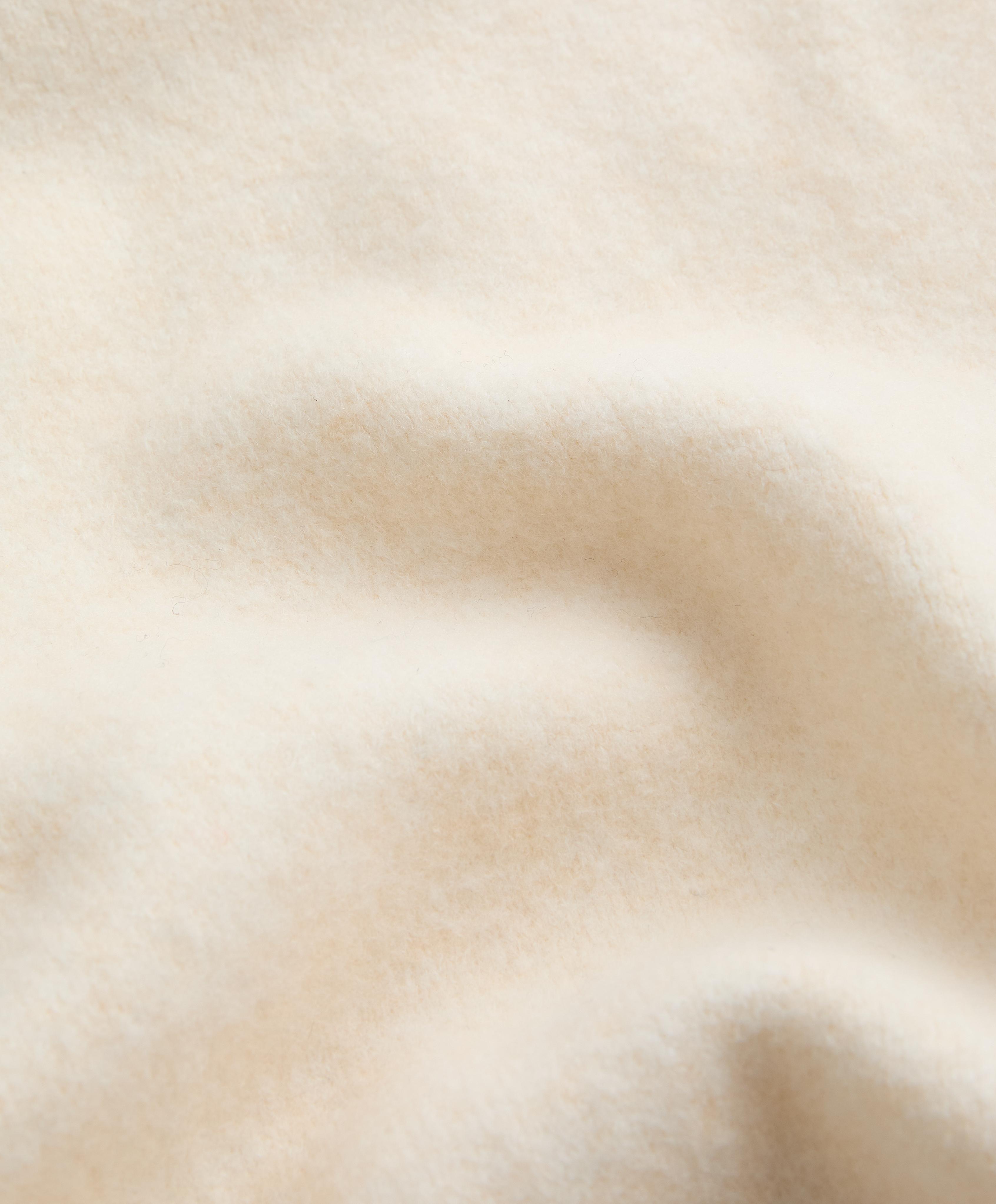 Raised neck jumper with contrast details — PALE ECRU